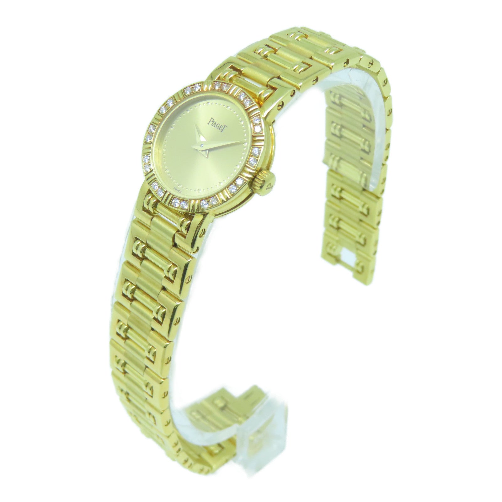 PIAGET 18K黃金Dancer手錶石英機芯金色