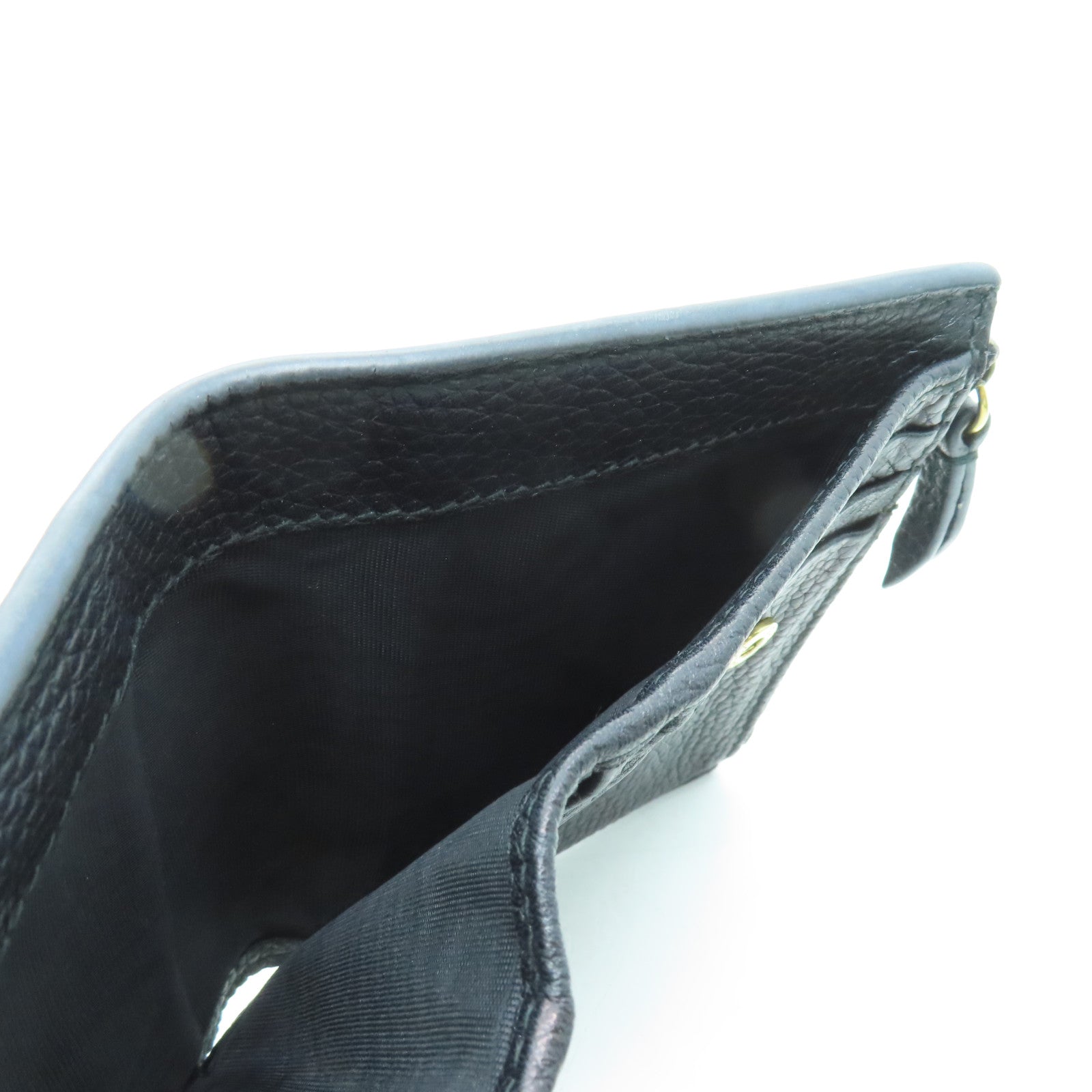 GUCCI 牛皮皮革Wallet金扣錢包黑色