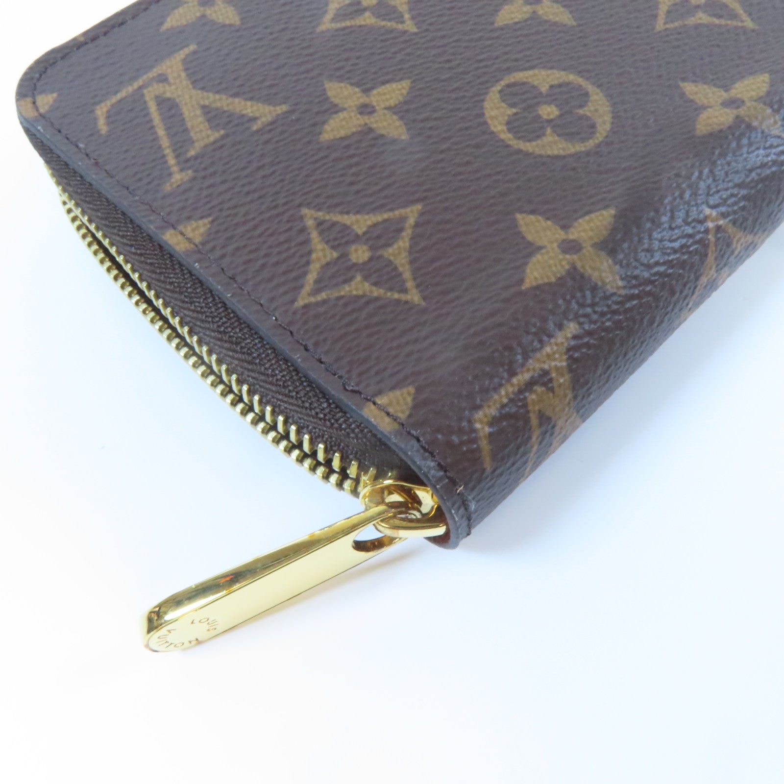LOUIS VUITTON Monogram Zippy Wallet金扣長錢包啡色