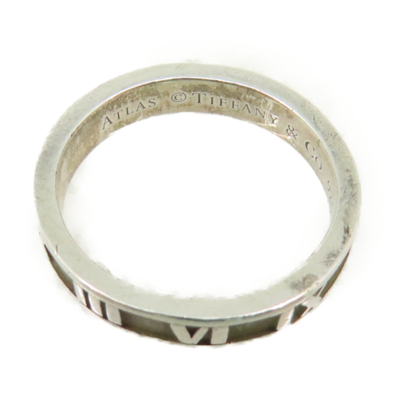TIFFANY＆CO 【激減優惠】925純銀Atlas Ring戒指US#5