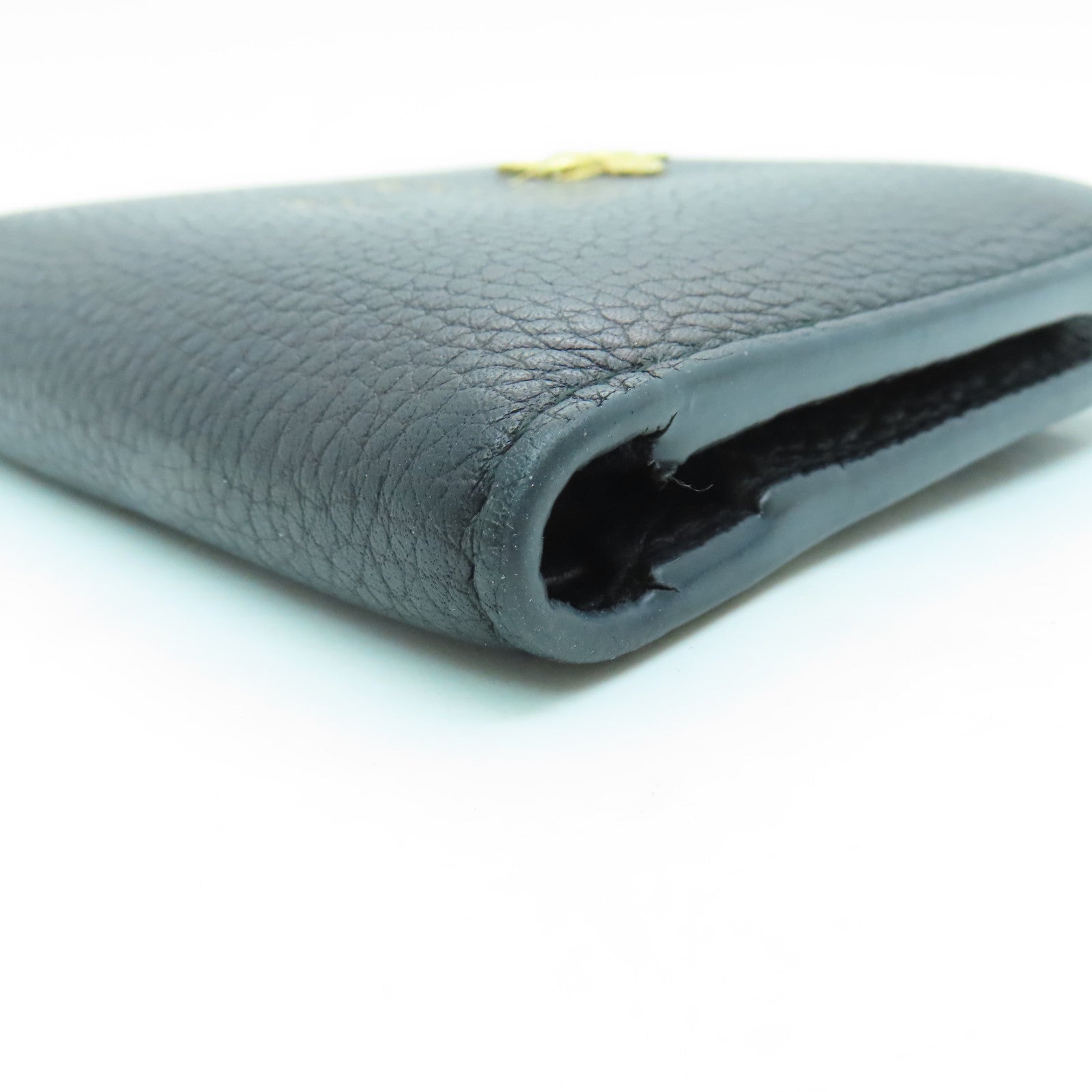 GUCCI 牛皮皮革Wallet金扣錢包黑色