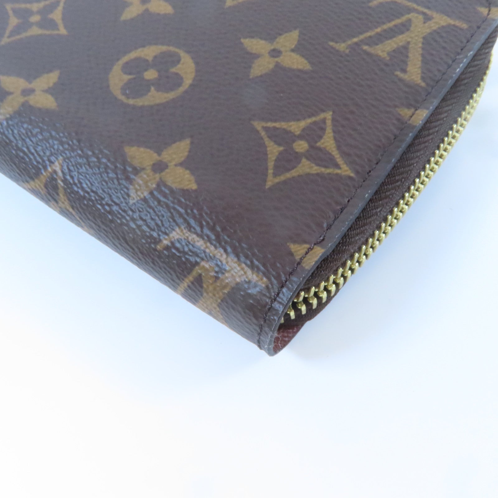 LOUIS VUITTON Monogram Zippy Wallet金扣長錢包啡色