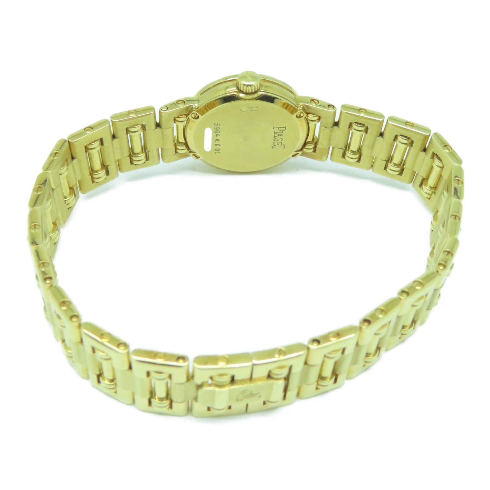PIAGET 18K黃金Dancer手錶石英機芯金色