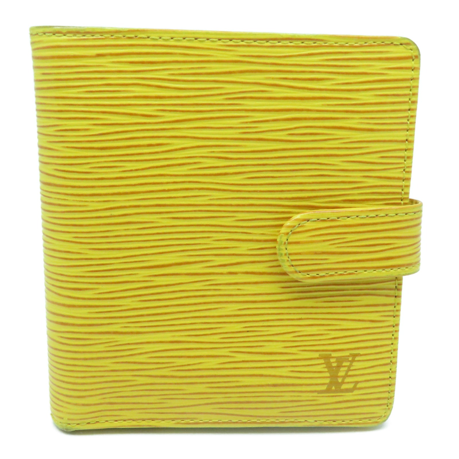 LOUIS VUITTON Epi Porte Billets Gold Buckle Wallet Yellow