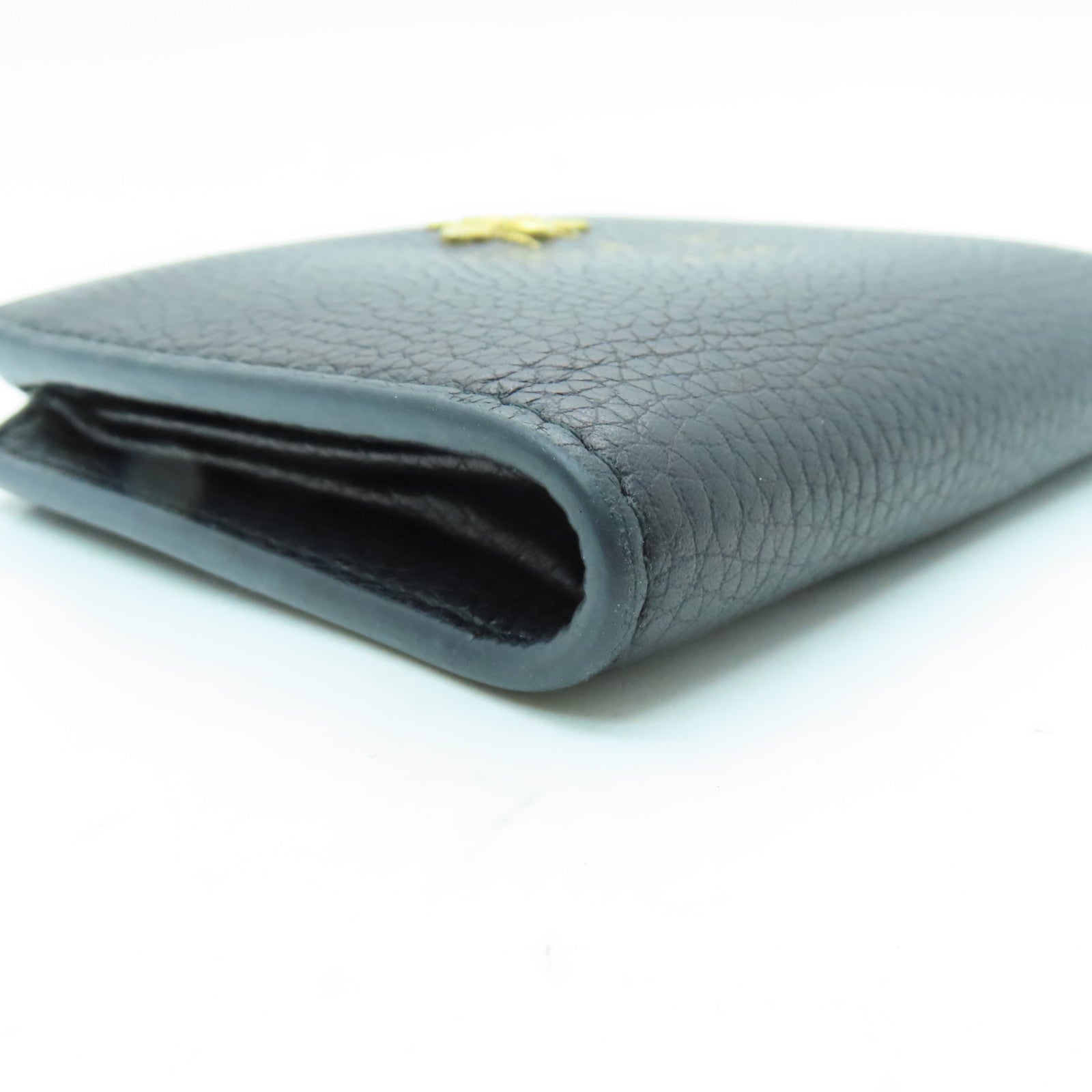 GUCCI 牛皮皮革Wallet金扣錢包黑色
