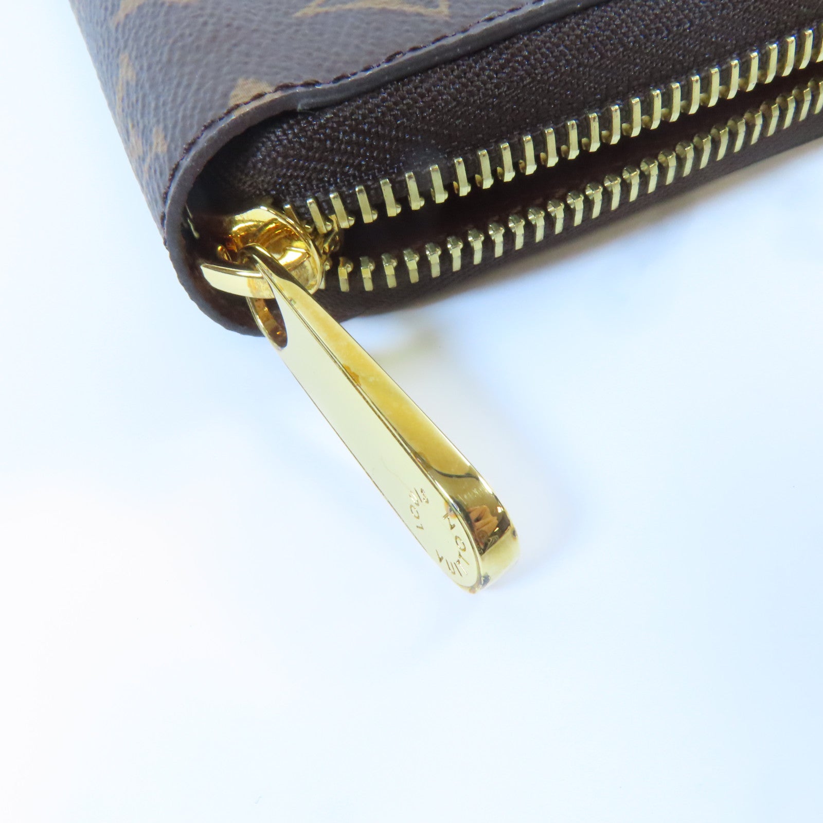 LOUIS VUITTON Monogram Zippy Wallet金扣長錢包啡色