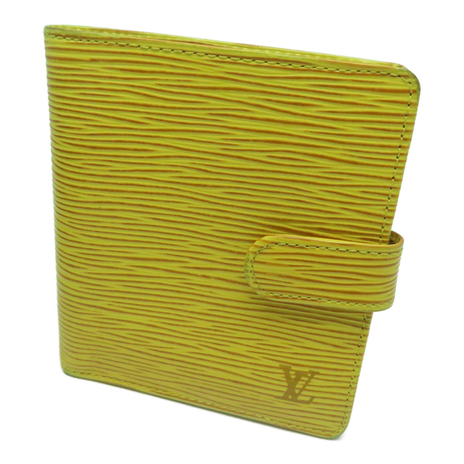 LOUIS VUITTON Epi Porte Billets Gold Buckle Wallet Yellow