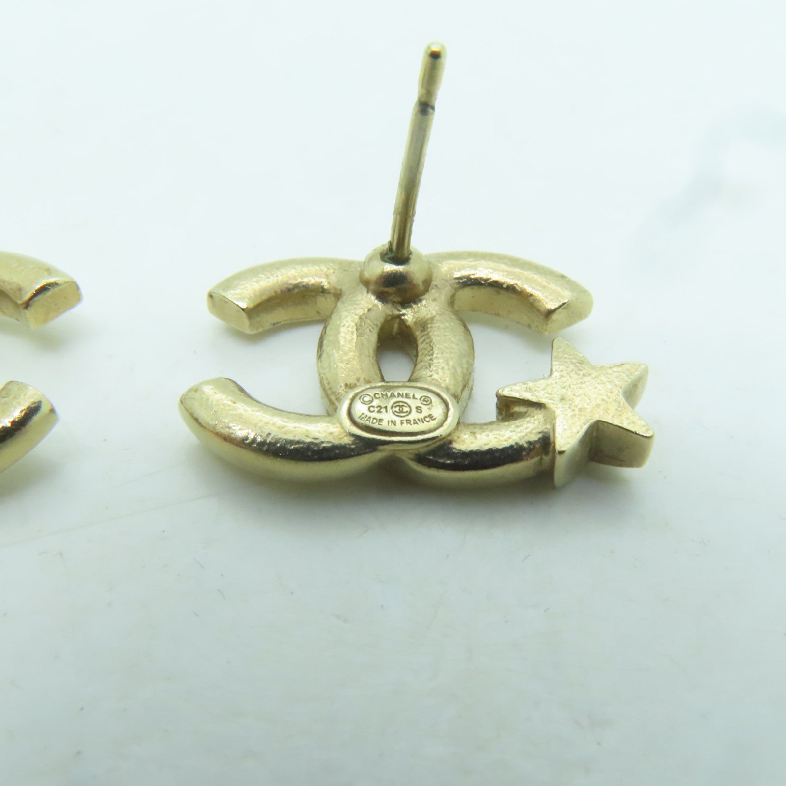 CHANEL 金屬Earrings耳環金色