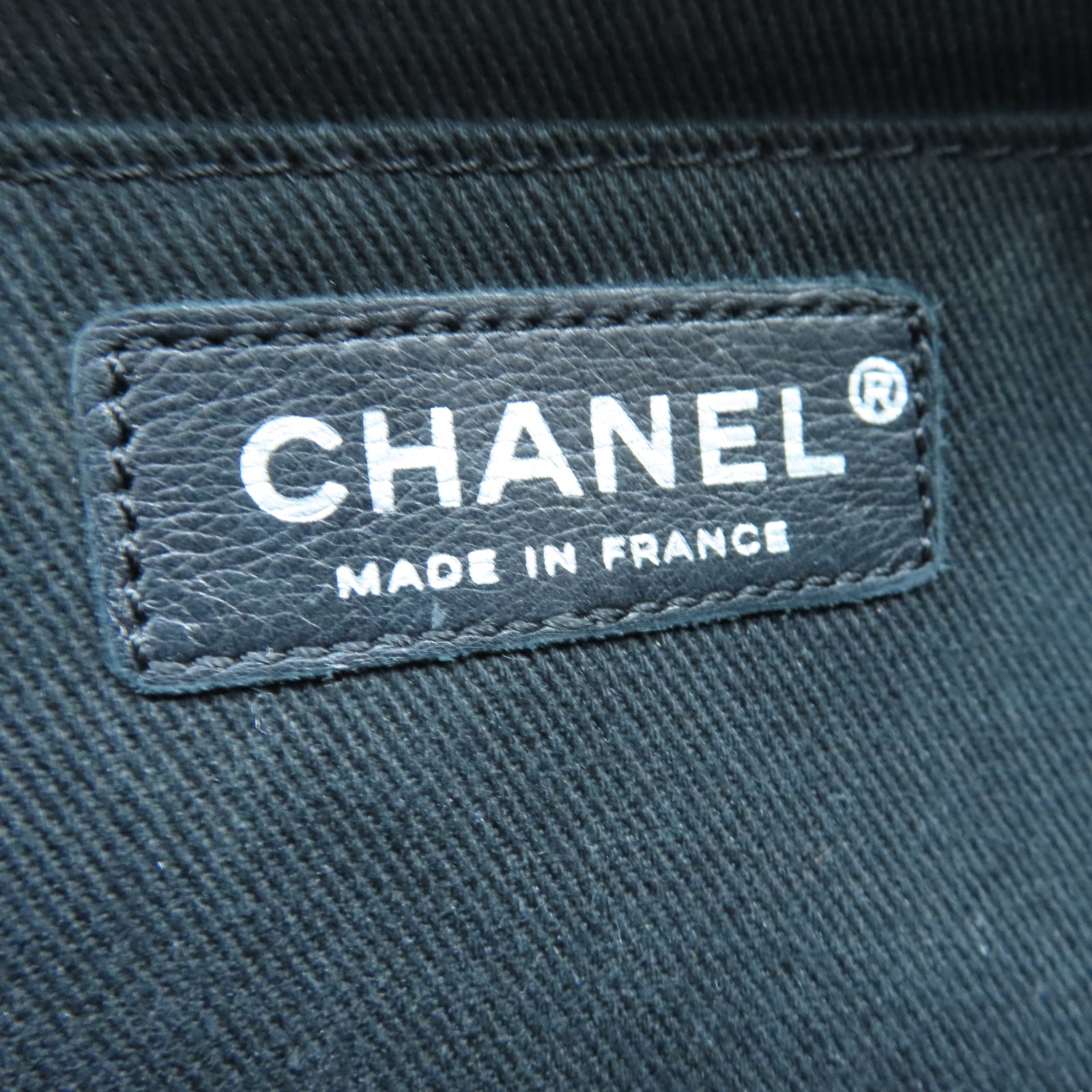 CHANEL 菱格牛皮皮革Shoulder Bag銀扣鏈帶肩背袋黑色