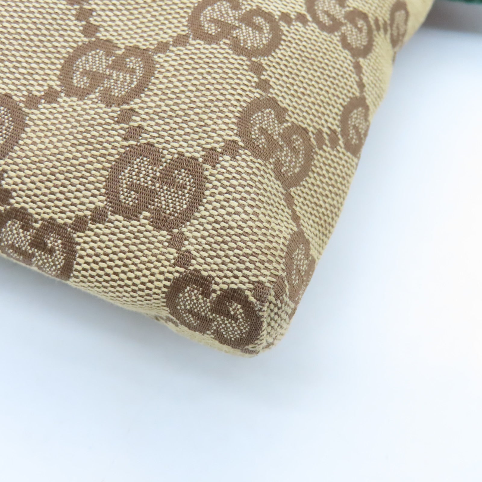 GUCCI 帆布Waist Bag銀扣腰包啡色