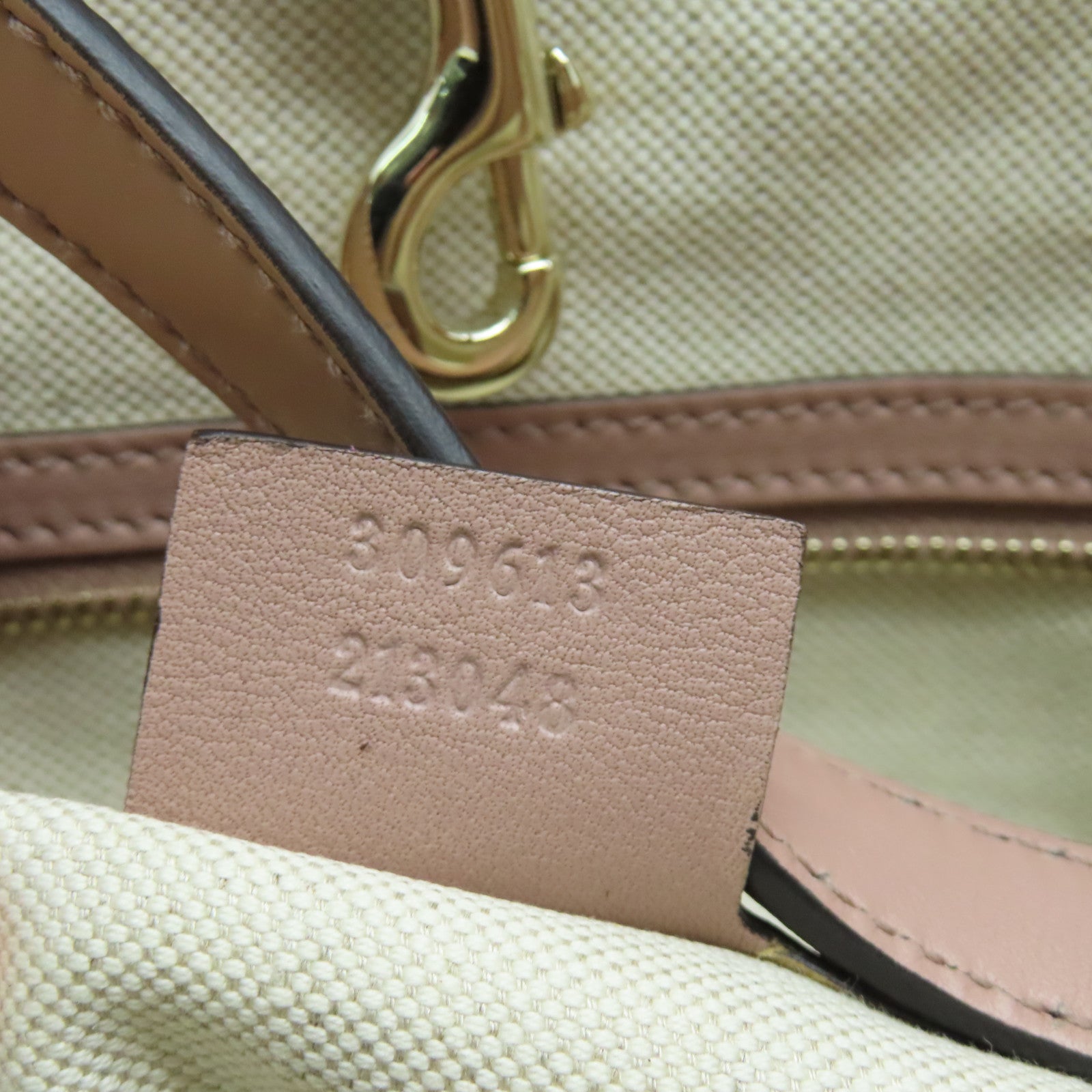 GUCCI 【激減優惠】漆皮皮革Shoulder Bag金扣肩背袋米色
