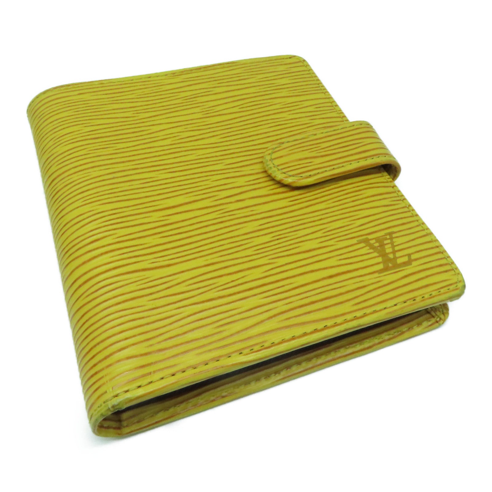 LOUIS VUITTON Epi Porte Billets Gold Buckle Wallet Yellow