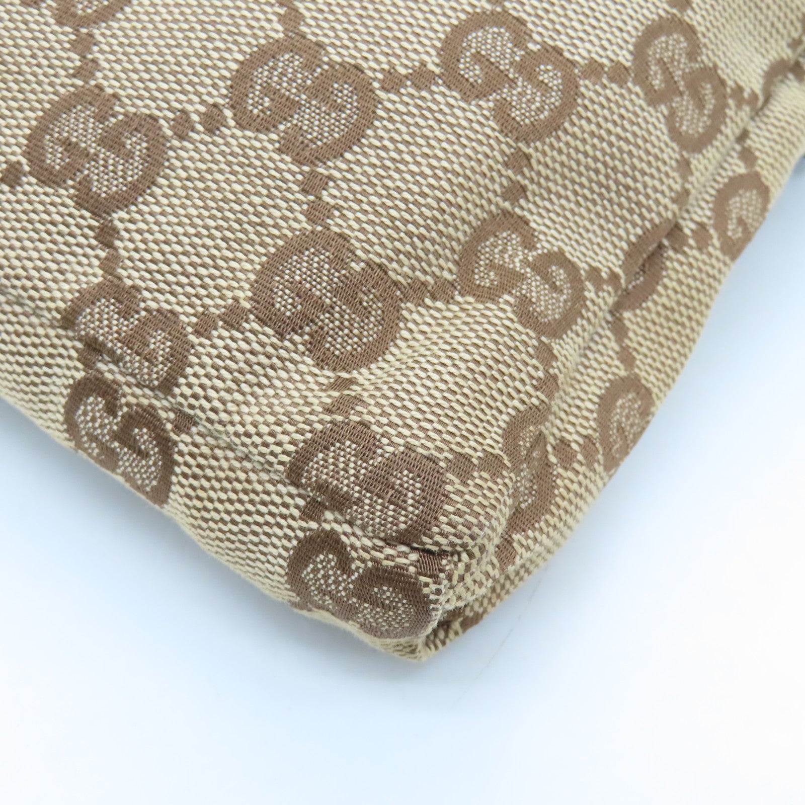 GUCCI 帆布Waist Bag銀扣腰包啡色