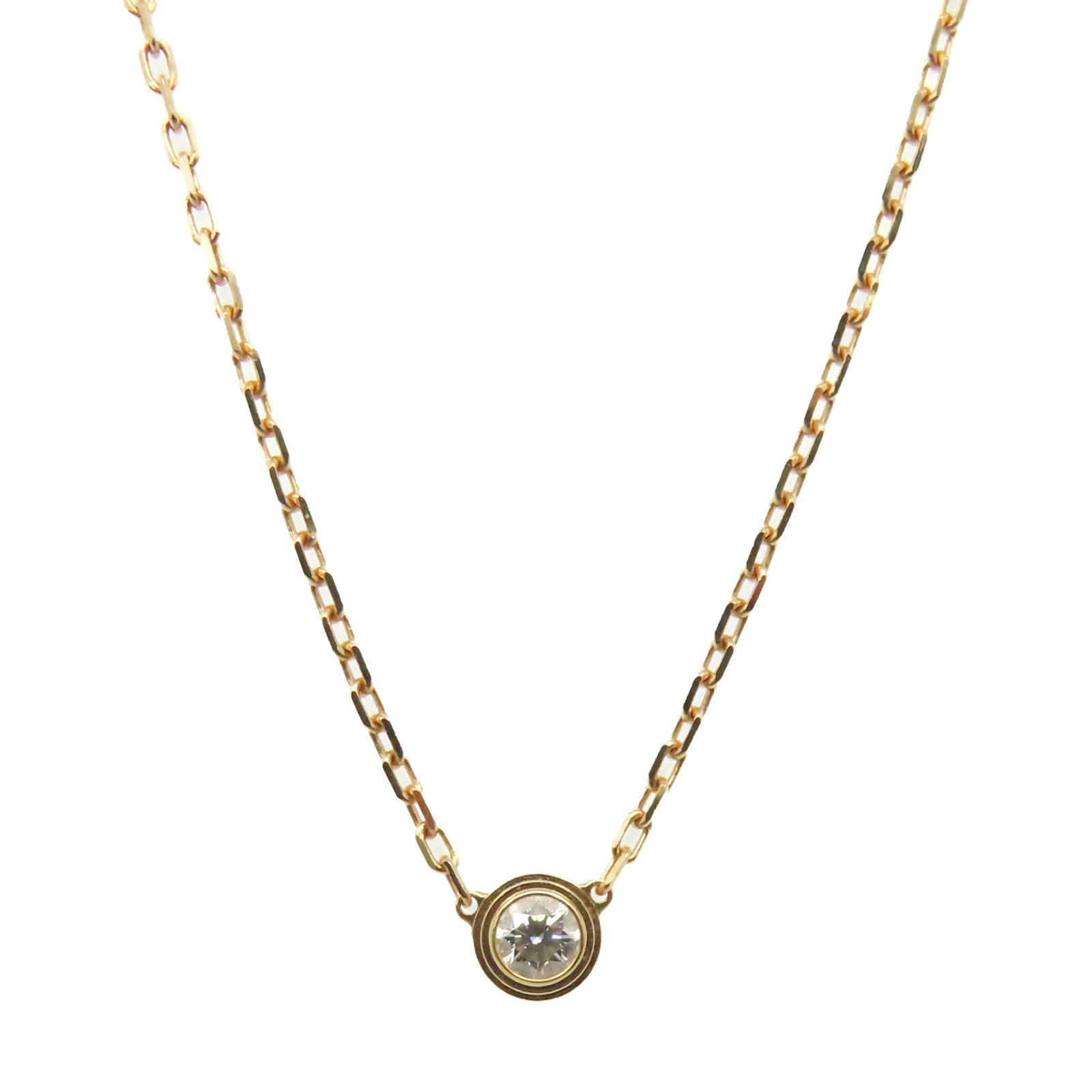CARTIER 18K玫瑰金d'Amour Necklace鑽石項鏈