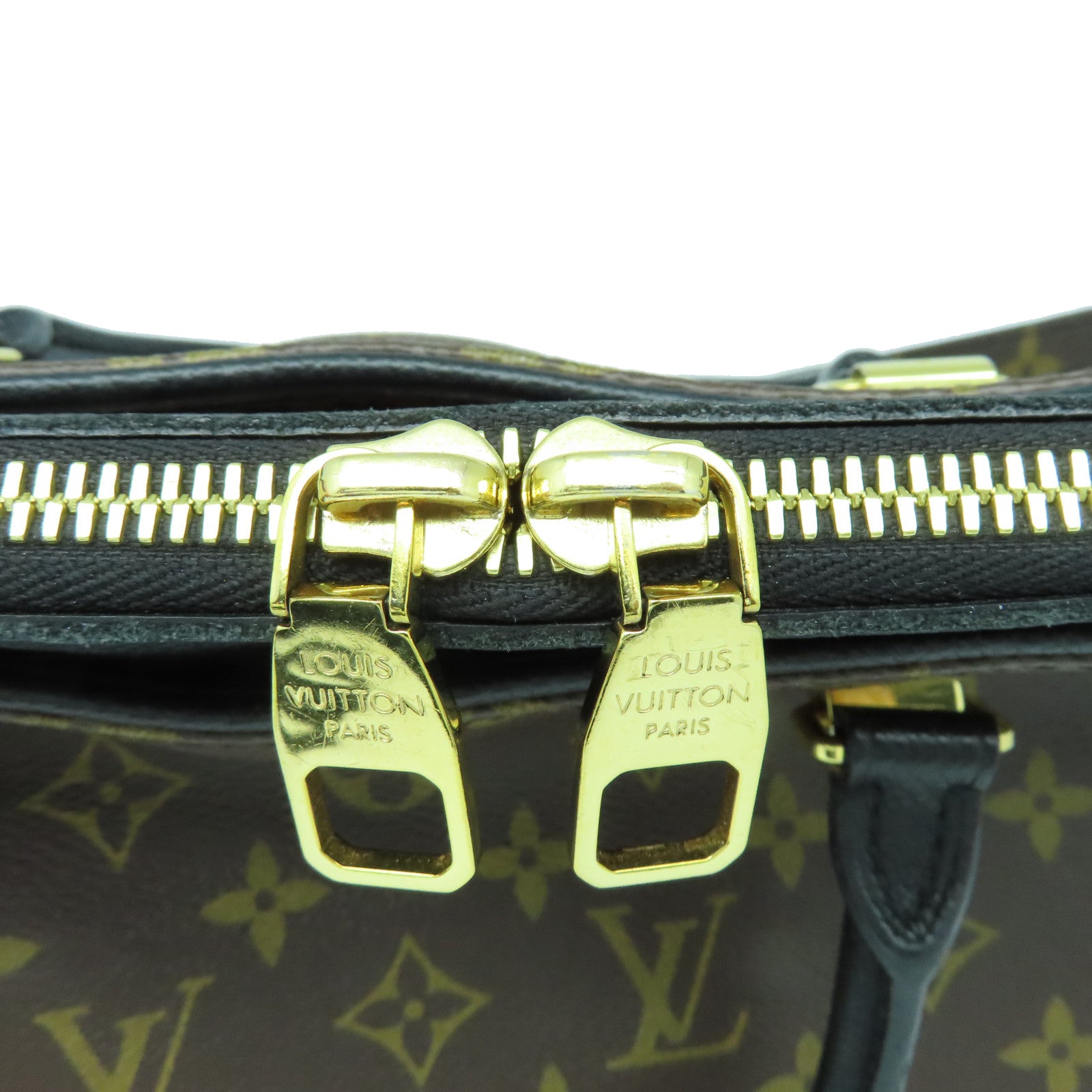 LOUIS VUITTON Monogram Pallas金扣手挽肩背两用袋啡色/黑色