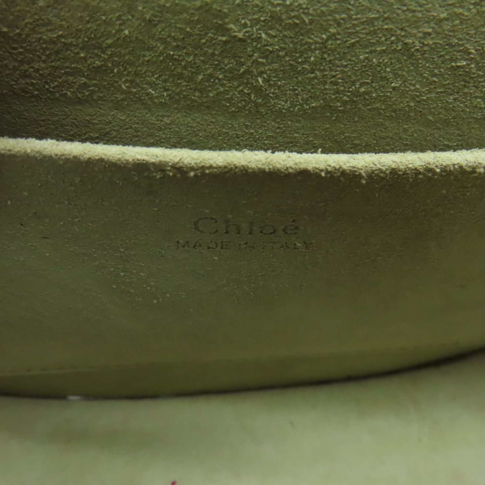 Chloe 牛皮/麂皮皮革Shoulder Bag金扣肩背袋啡色