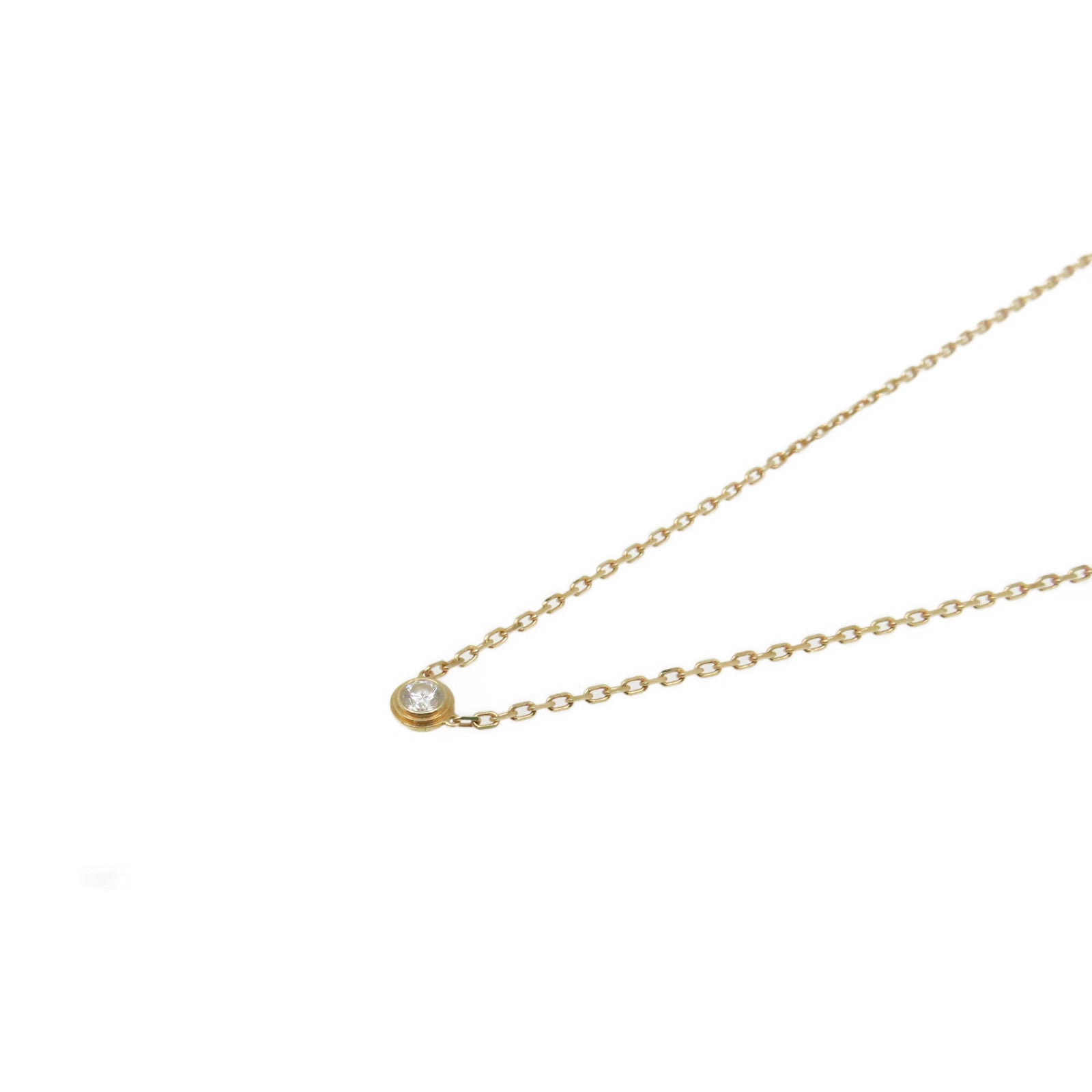 CARTIER 18K玫瑰金d'Amour Necklace鑽石項鏈