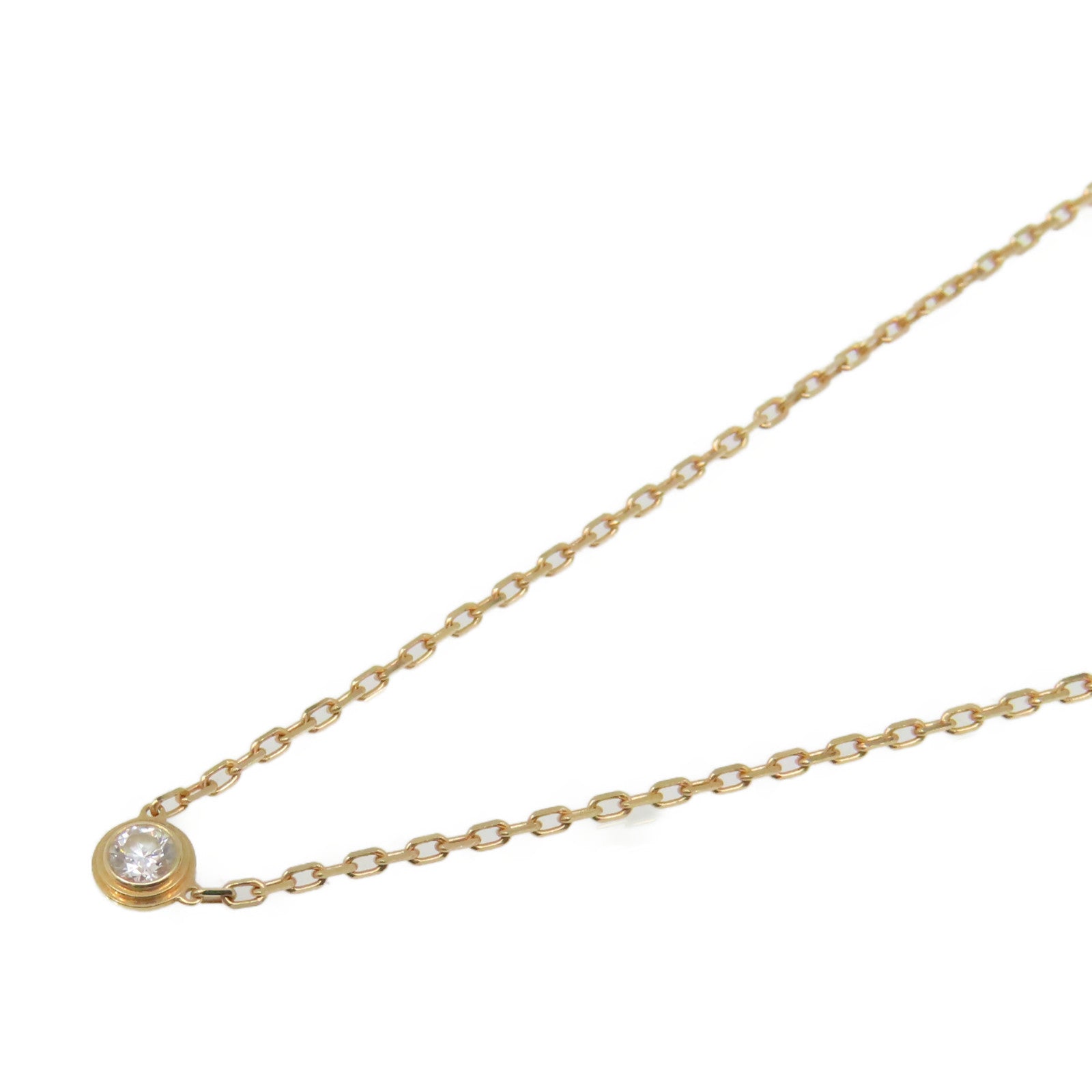 CARTIER 18K玫瑰金d'Amour Necklace鑽石項鏈