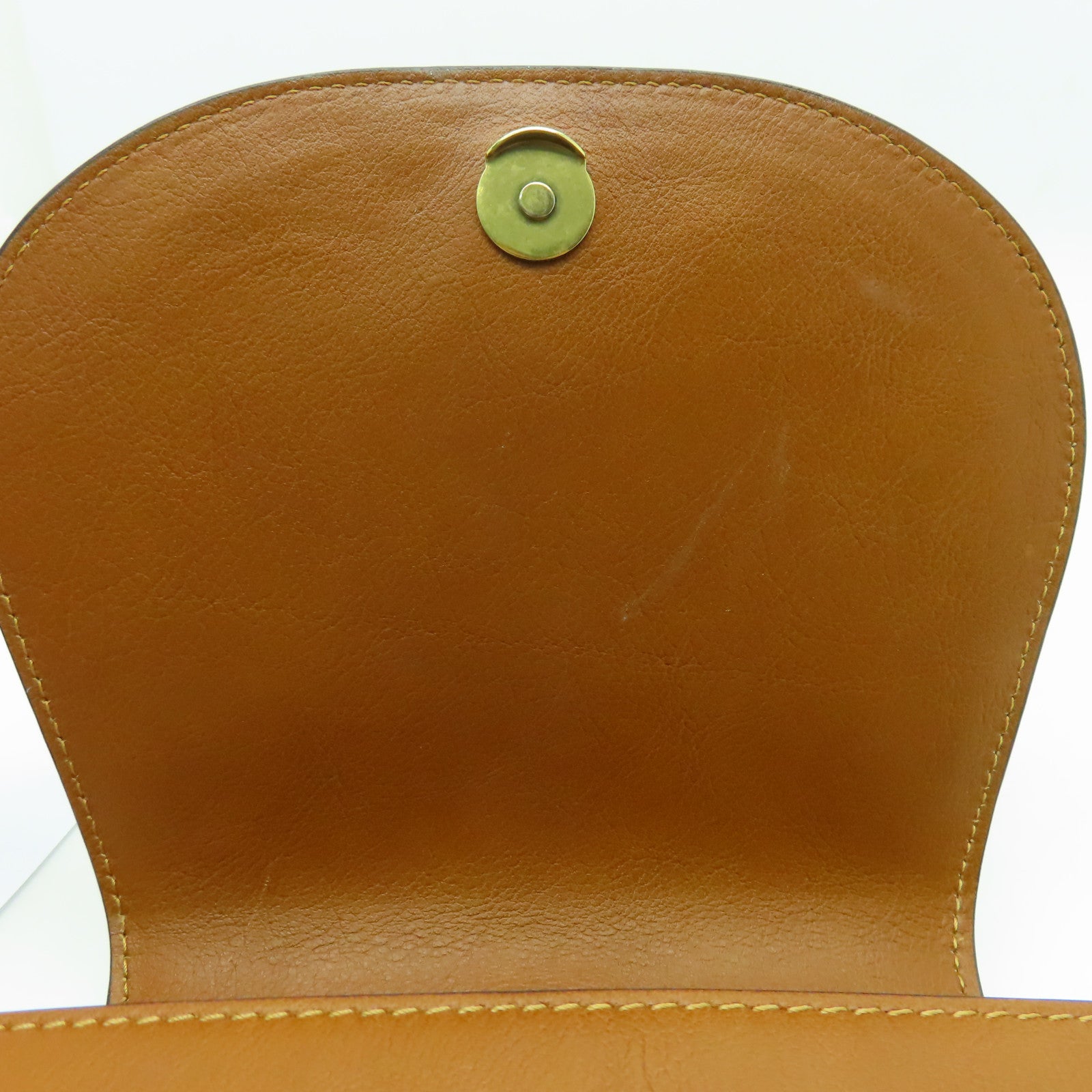 Chloe 牛皮/麂皮皮革Shoulder Bag金扣肩背袋啡色