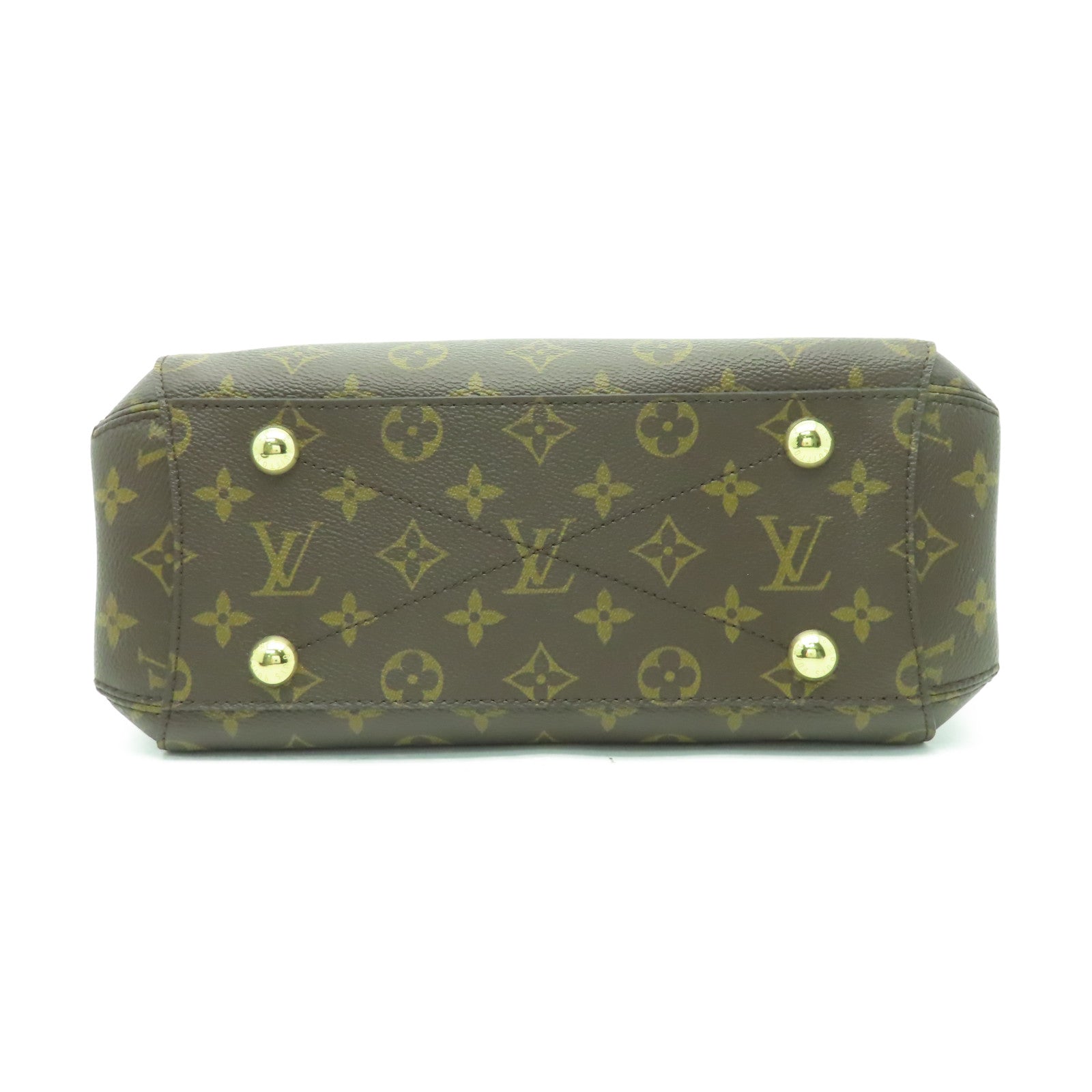 LOUIS VUITTON Monogram Montaigne BB金扣手挽肩背兩用袋啡色