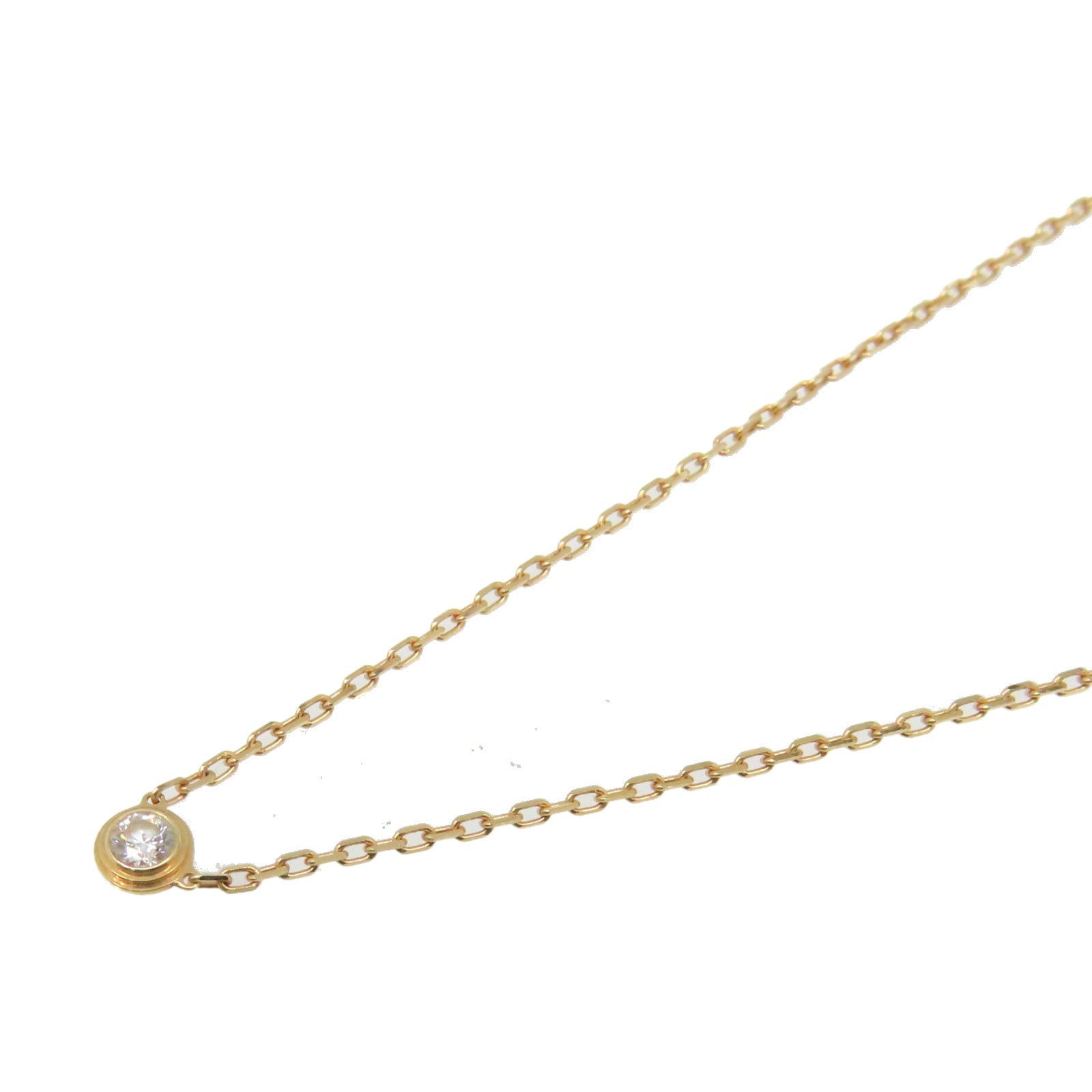 CARTIER 18K玫瑰金d'Amour Necklace鑽石項鏈