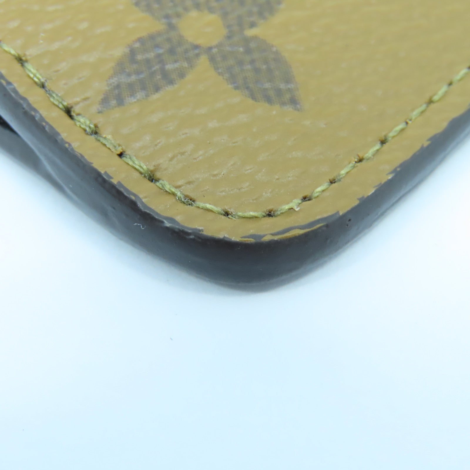 LOUIS VUITTON 【激減優惠】Monogram Reverse Card Case金扣卡片套啡色/黑色