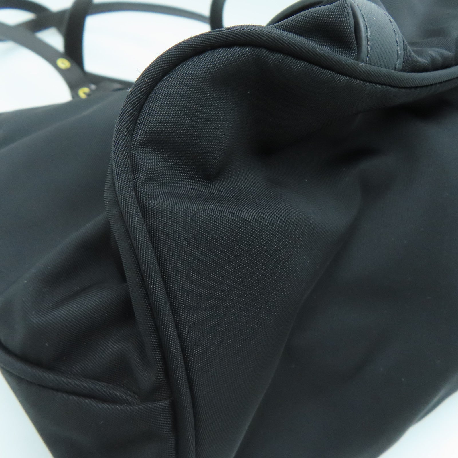 PRADA 尼龍2 Way Shoulder Handbag金扣肩背袋黑色