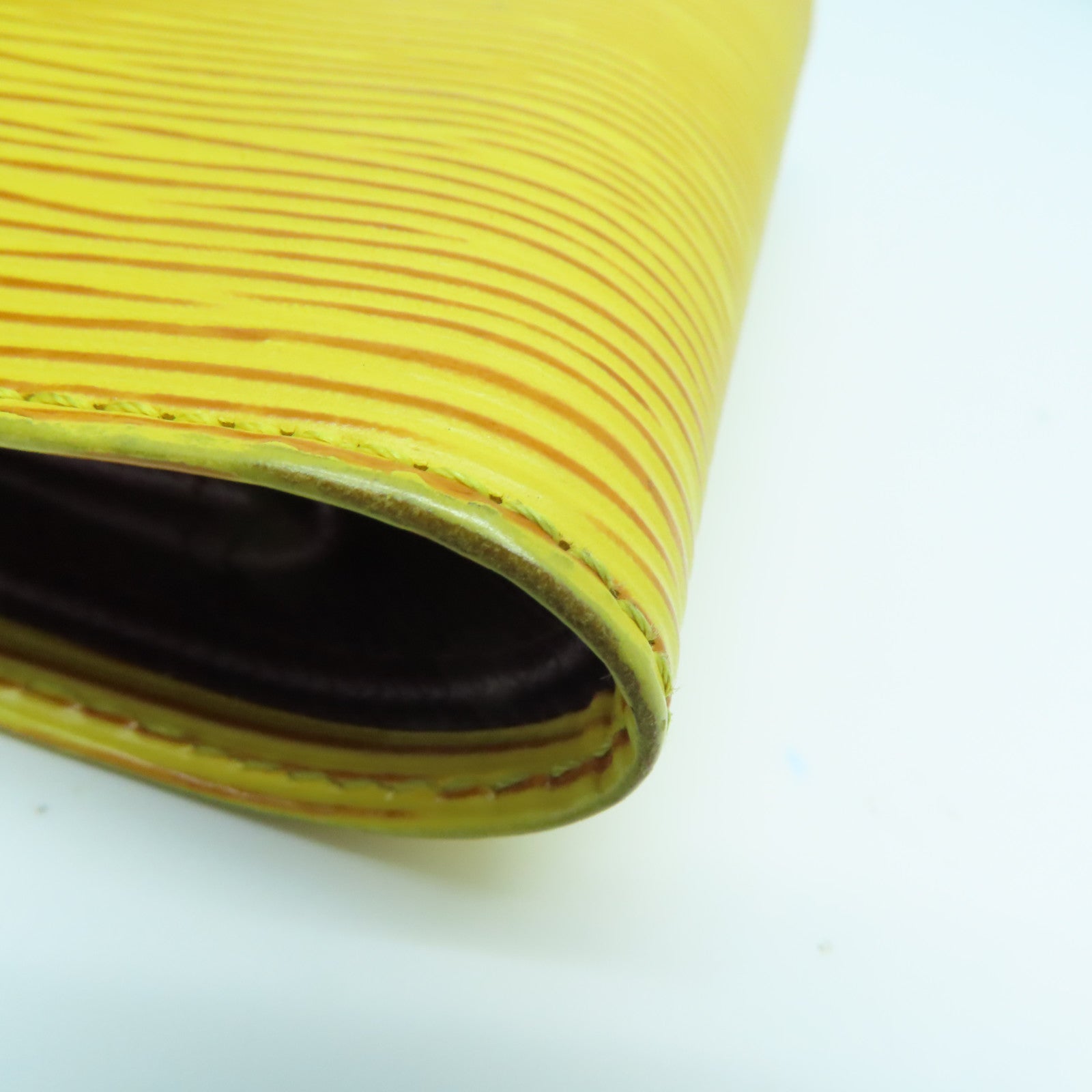 LOUIS VUITTON Epi Porte Billets Gold Buckle Wallet Yellow