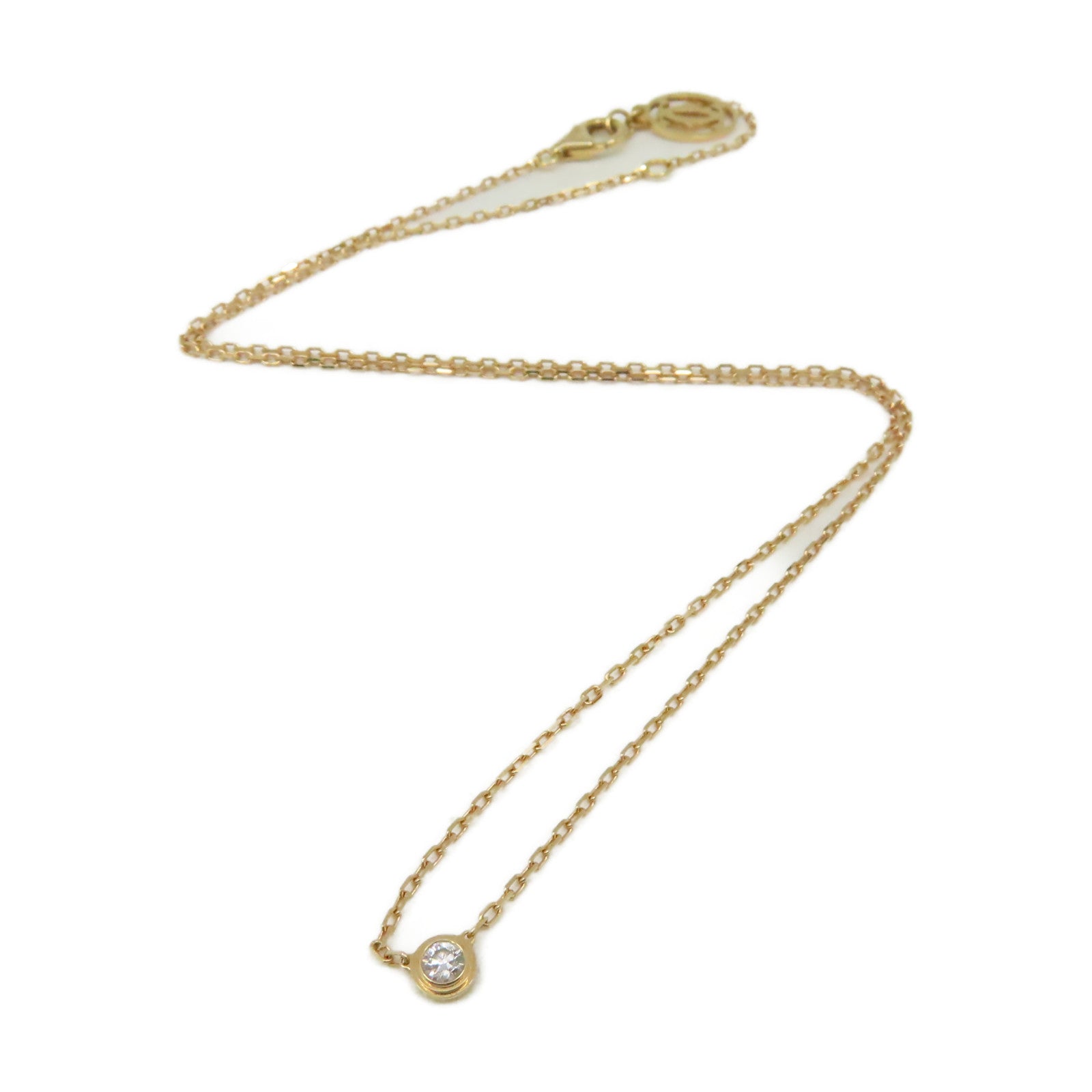 CARTIER 18K玫瑰金d'Amour Necklace鑽石項鏈