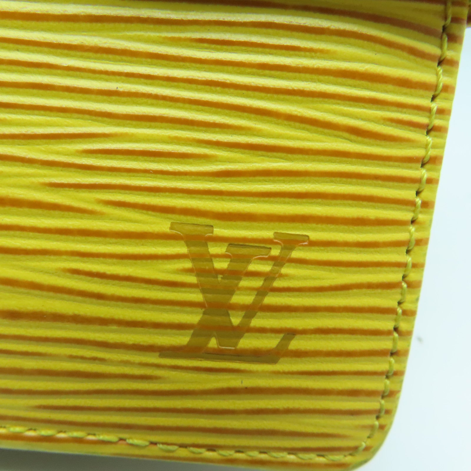 LOUIS VUITTON Epi Porte Billets Gold Buckle Wallet Yellow