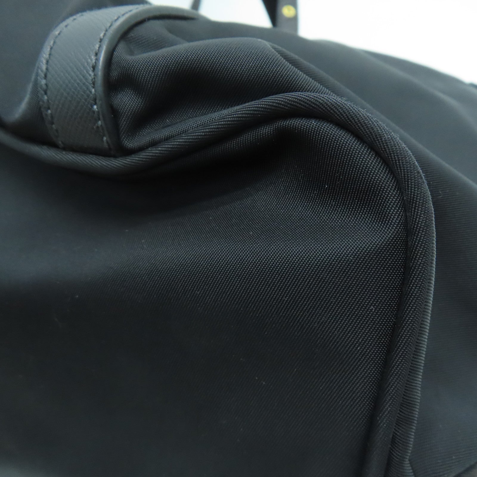PRADA 尼龍2 Way Shoulder Handbag金扣肩背袋黑色