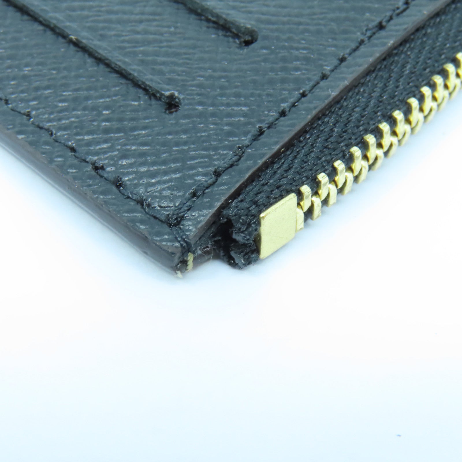 LOUIS VUITTON 【激減優惠】Monogram Reverse Card Case金扣卡片套啡色/黑色