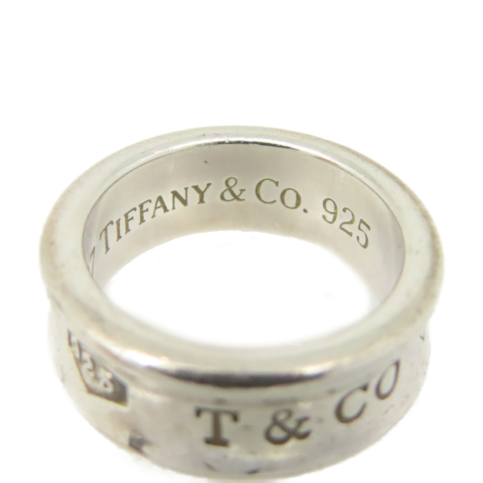 TIFFANY＆CO 925純銀Silver 1837 Circle Band Ring戒指US#4.75