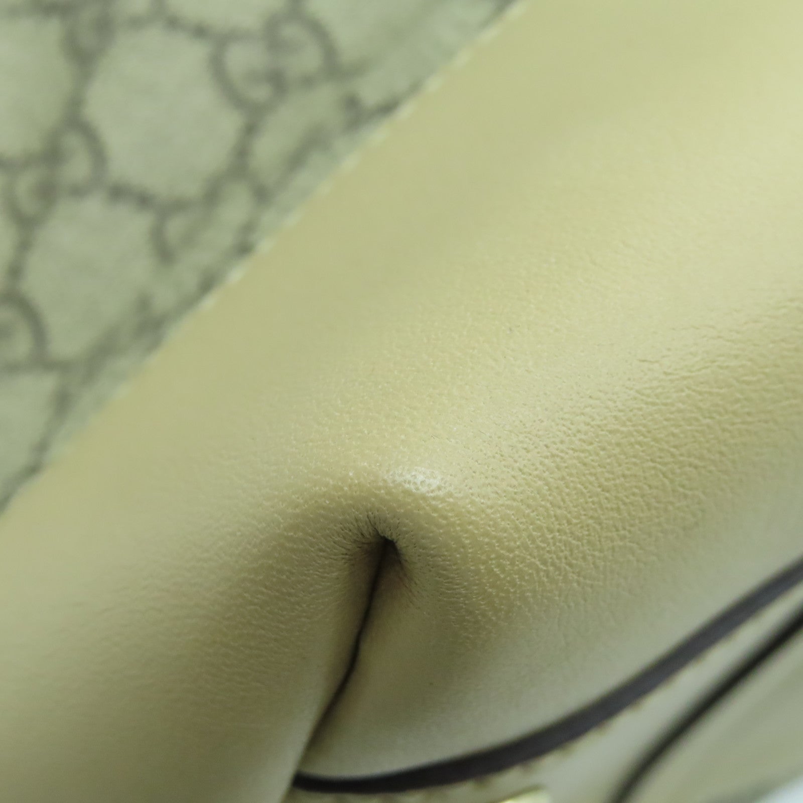 GUCCI 塗層帆布2 Way Shoulder金扣手挽肩背兩用袋灰色