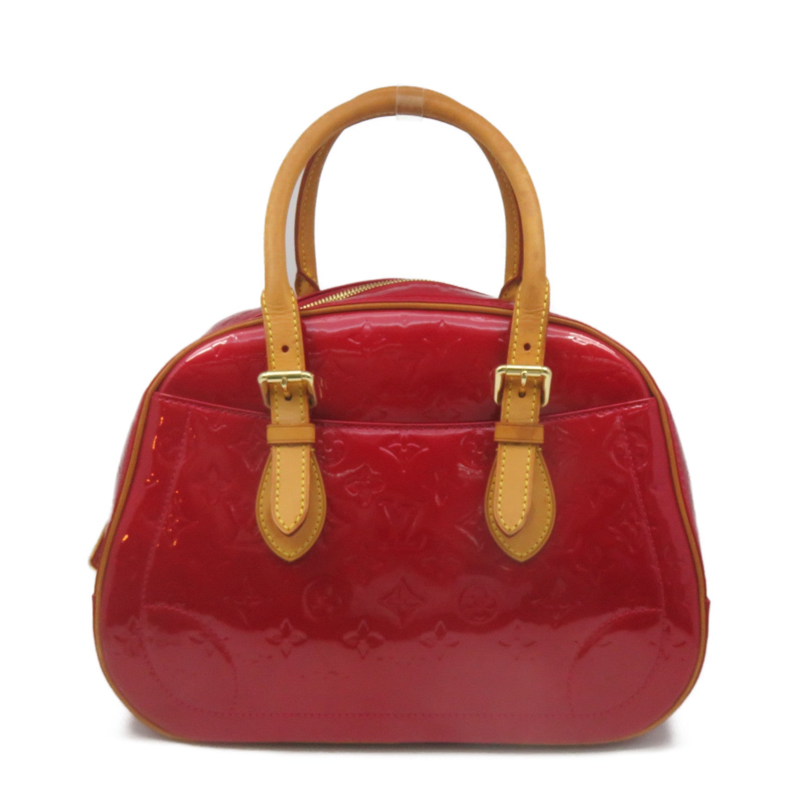 LOUIS VUITTON Vernis Summit Drive Hand Bag Red