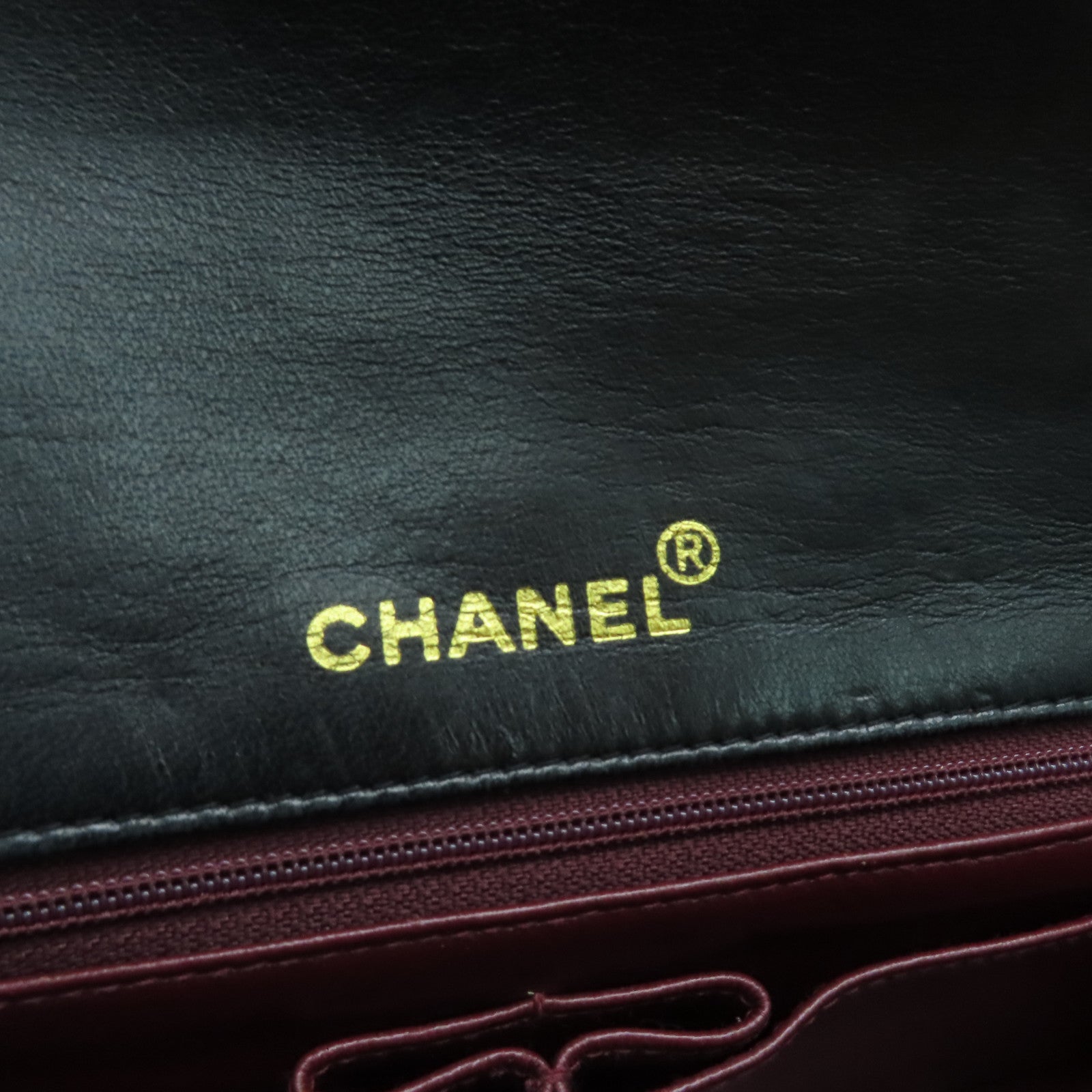 CHANEL 菱格羊皮皮革Chain Shoulder金扣肩背袋黑色