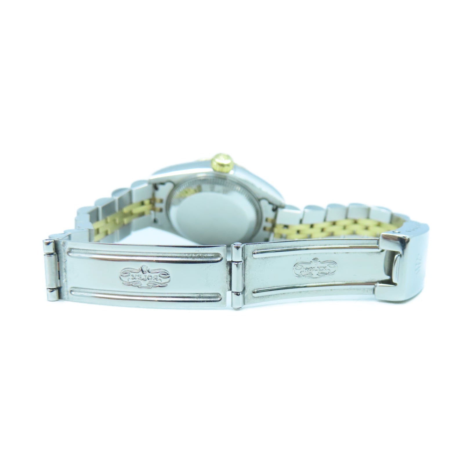 ROLEX Datejust 18K黃金/不鏽鋼手錶自動機芯黑色