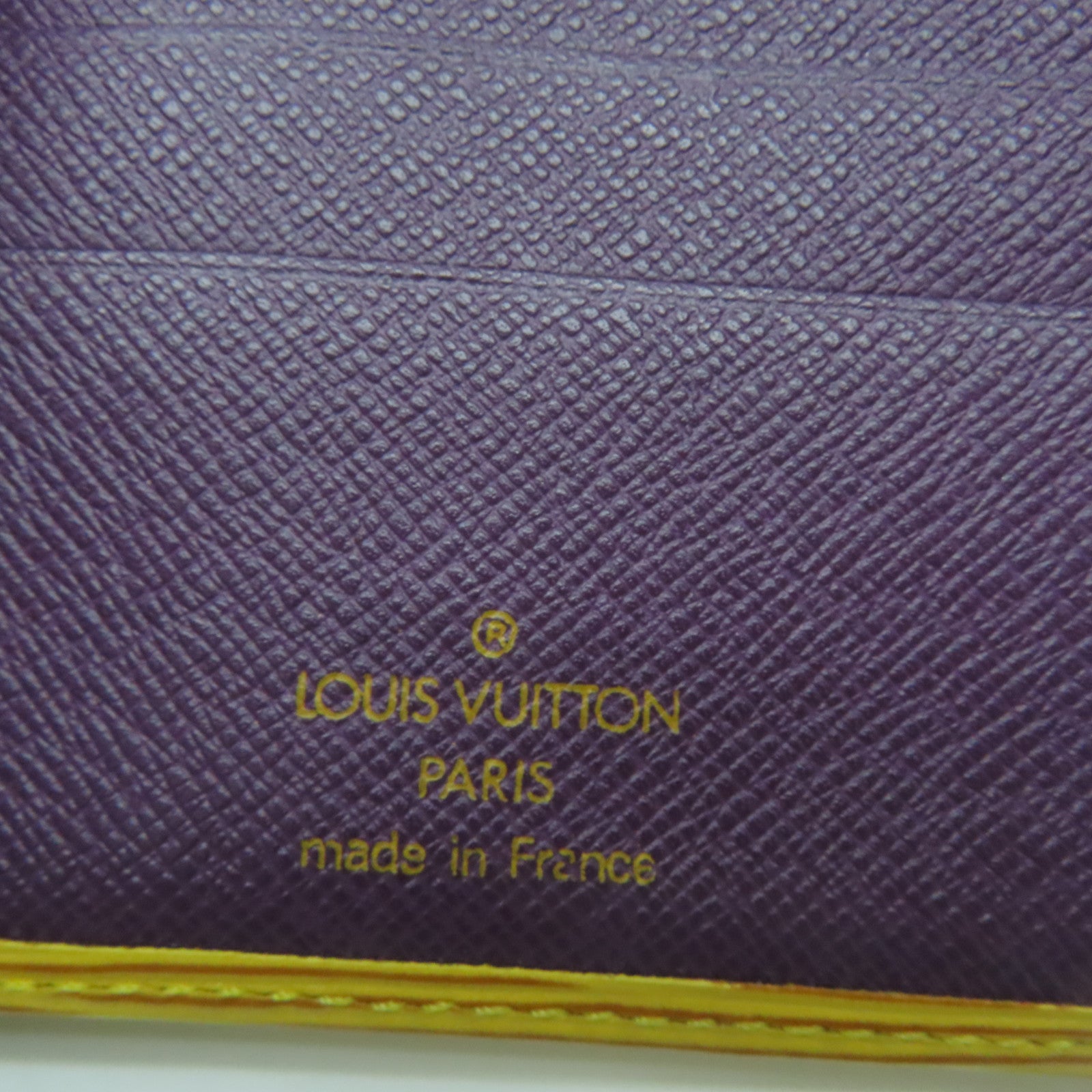 LOUIS VUITTON Epi Porte Billets Gold Buckle Wallet Yellow