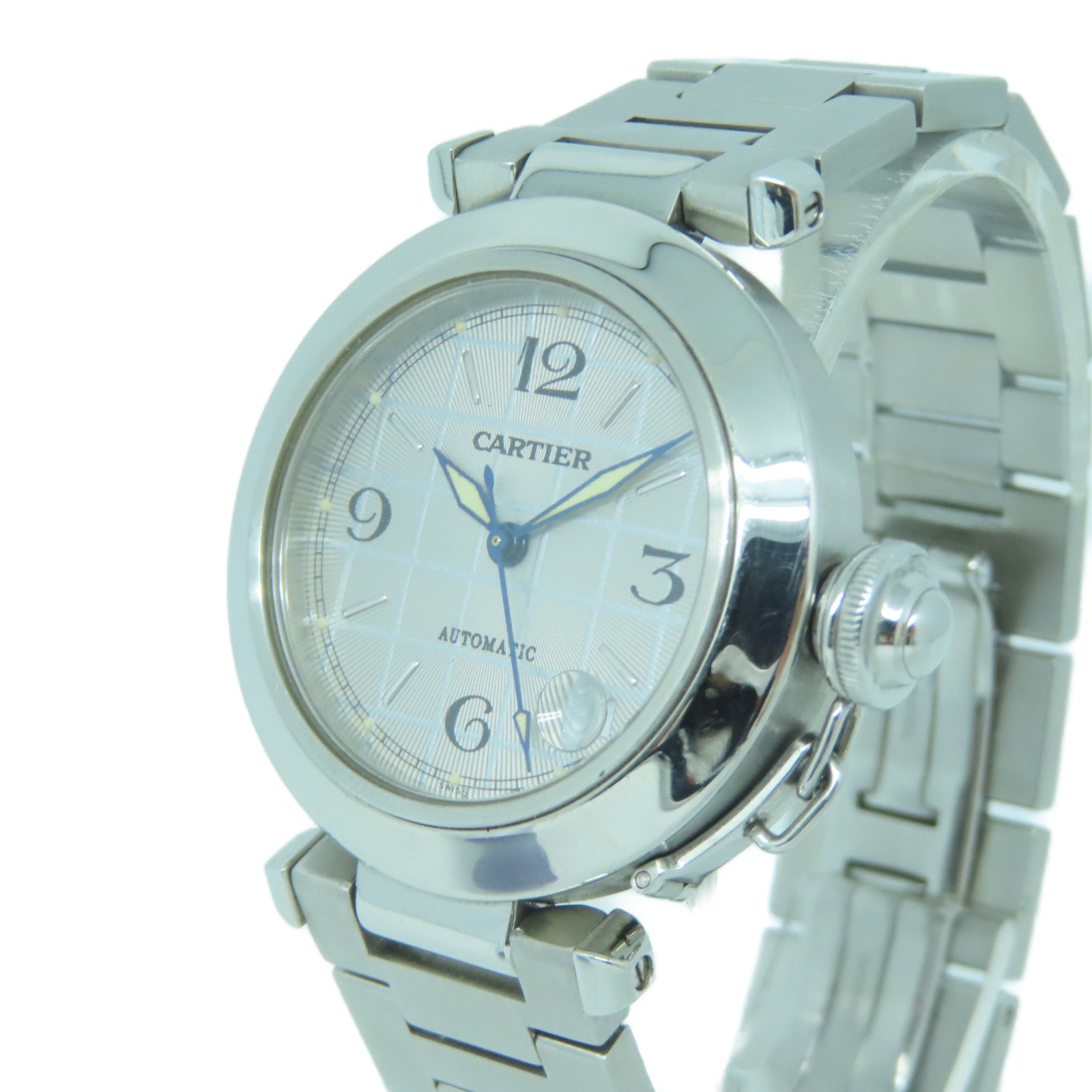 CARTIER Pasha C不锈钢手表自动机芯灰色