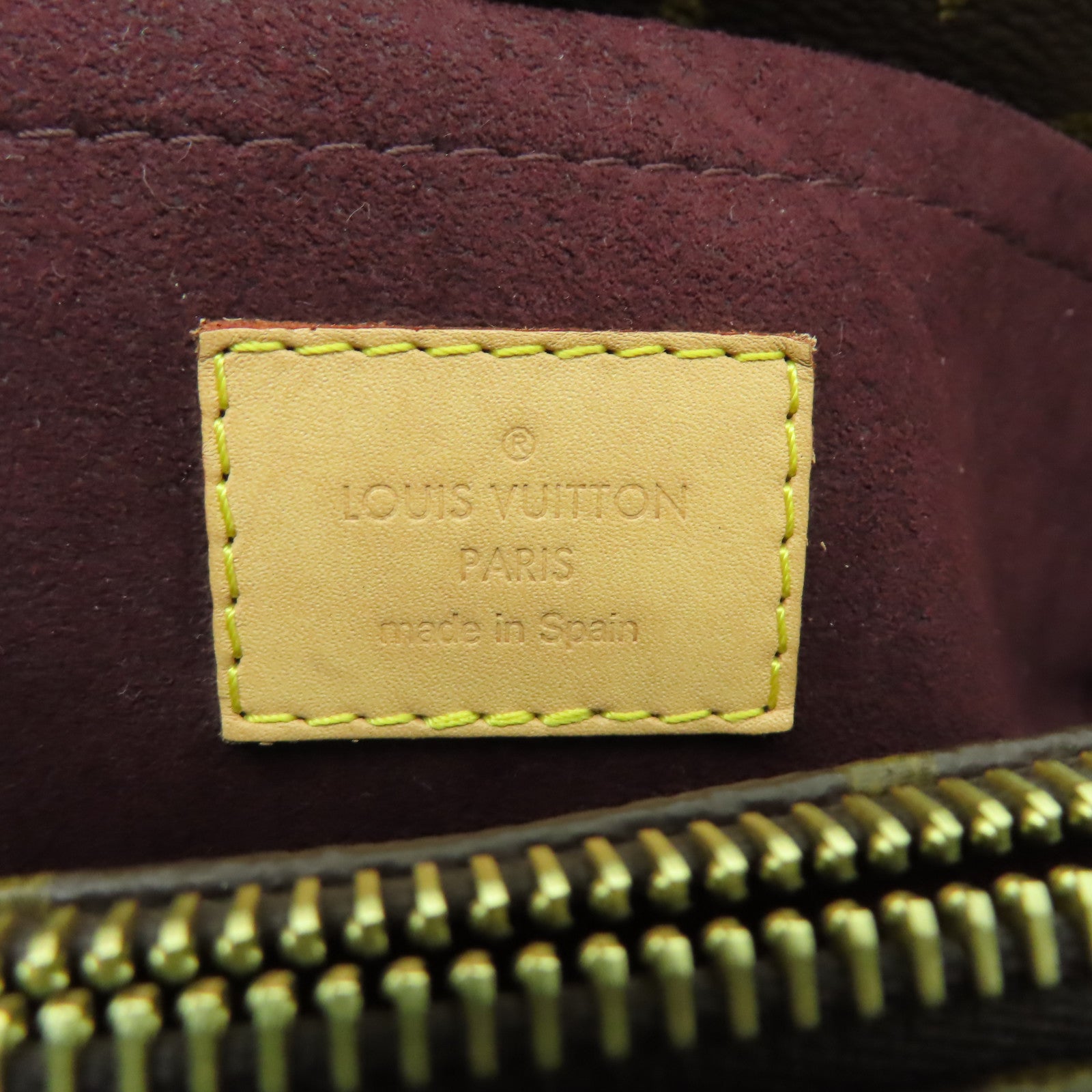 LOUIS VUITTON Monogram Montaigne BB金扣手挽肩背兩用袋啡色