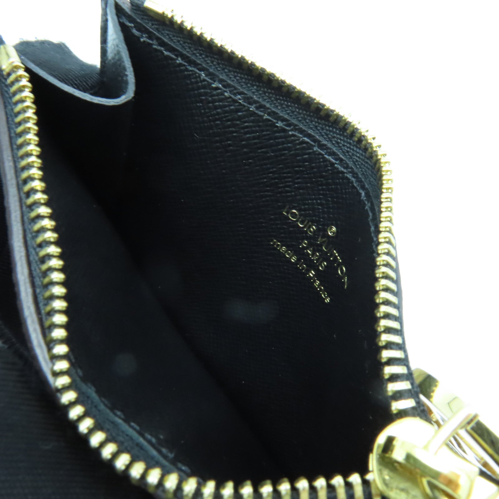 LOUIS VUITTON 【激減優惠】Monogram Reverse Card Case金扣卡片套啡色/黑色