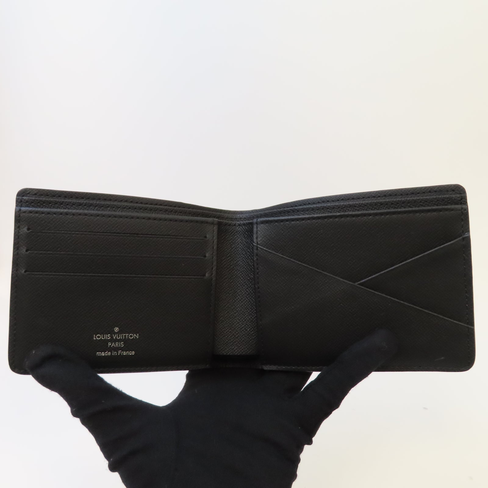 LOUIS VUITTON Monogram Eclipse Slender Wallet錢包黑色