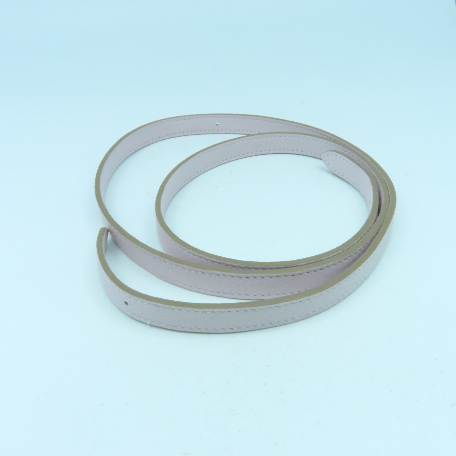 HERMES Clemence皮革Halzan 25銀扣手挽肩背兩用袋Mauve Pale夢幻粉色/Gold經典駝色