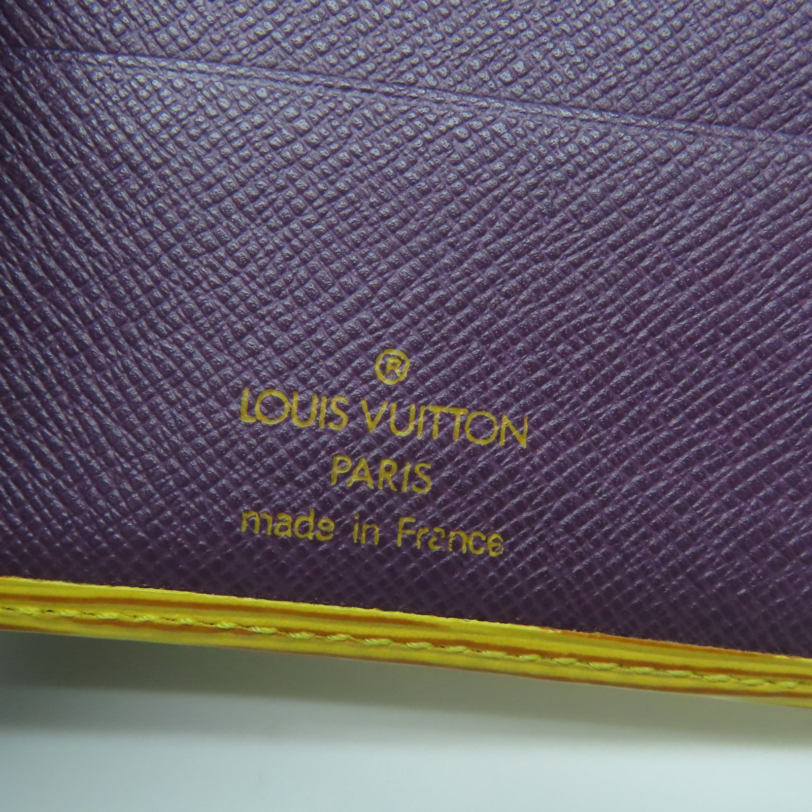 LOUIS VUITTON Epi Porte Billets Gold Buckle Wallet Yellow