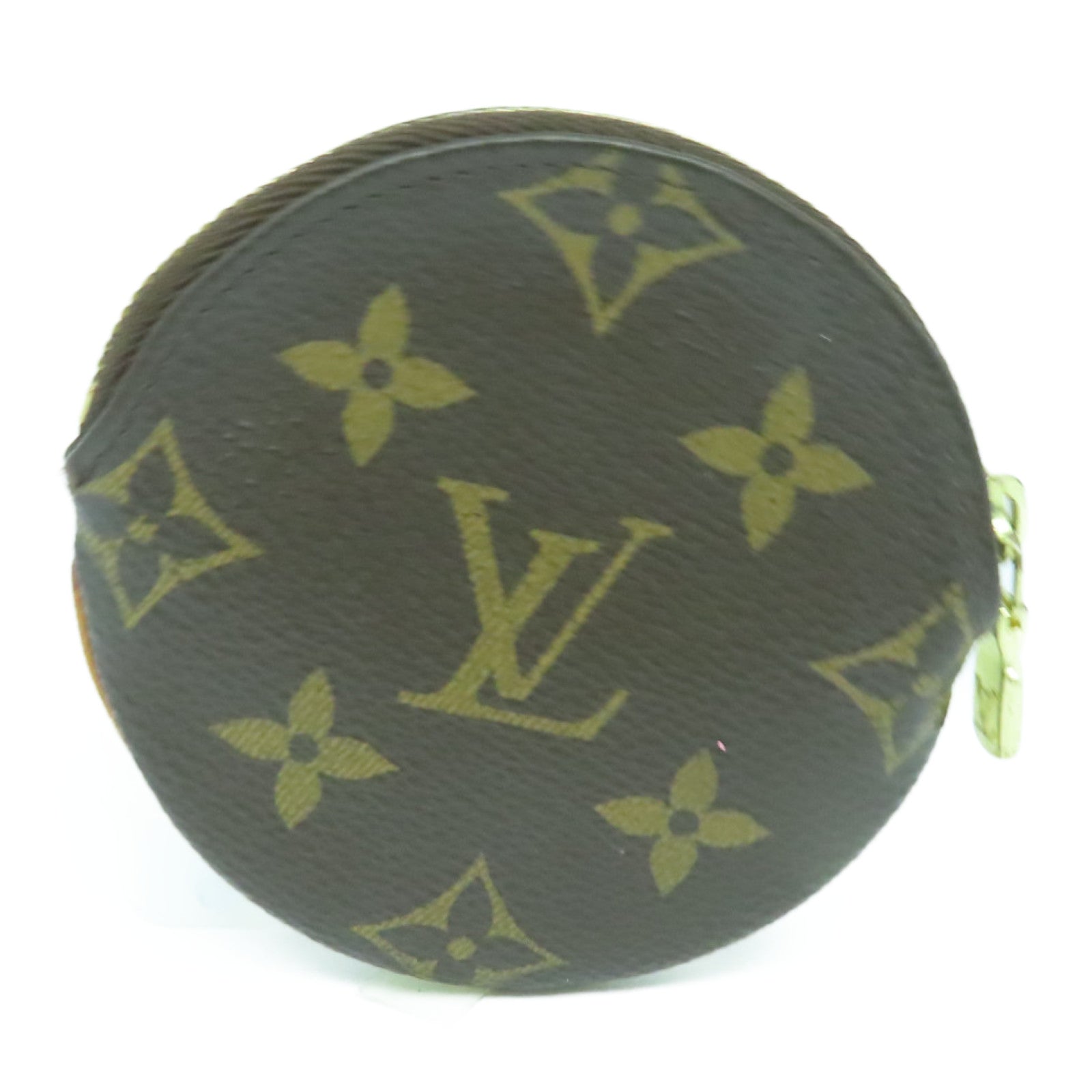 LOUIS VUITTON Monogram Coin Case金扣零钱包啡色