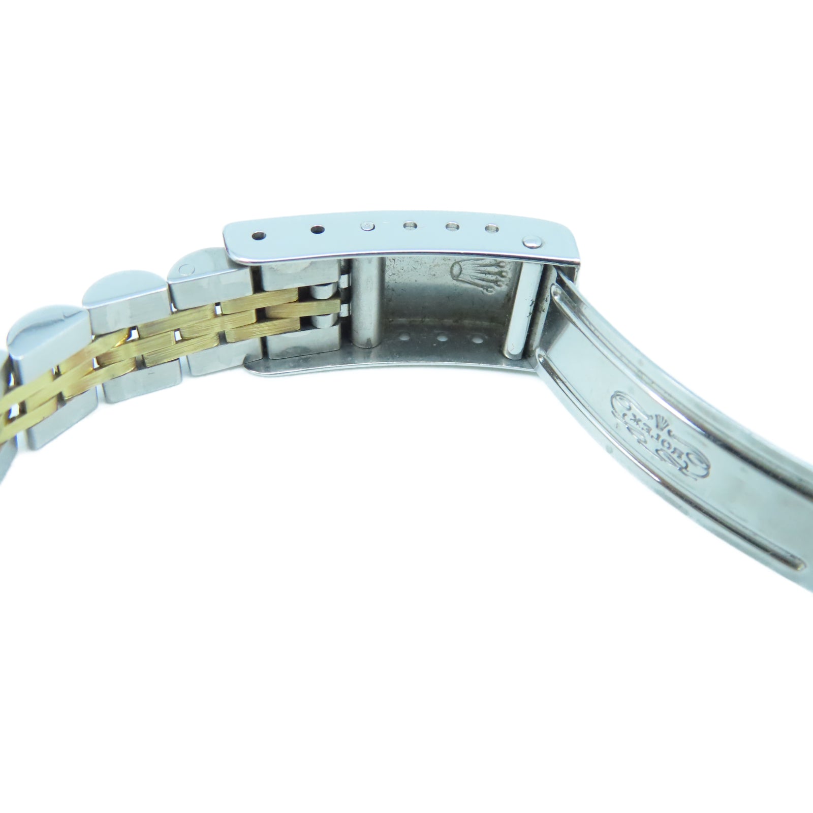 ROLEX Datejust 18K黃金/不鏽鋼手錶自動機芯黑色