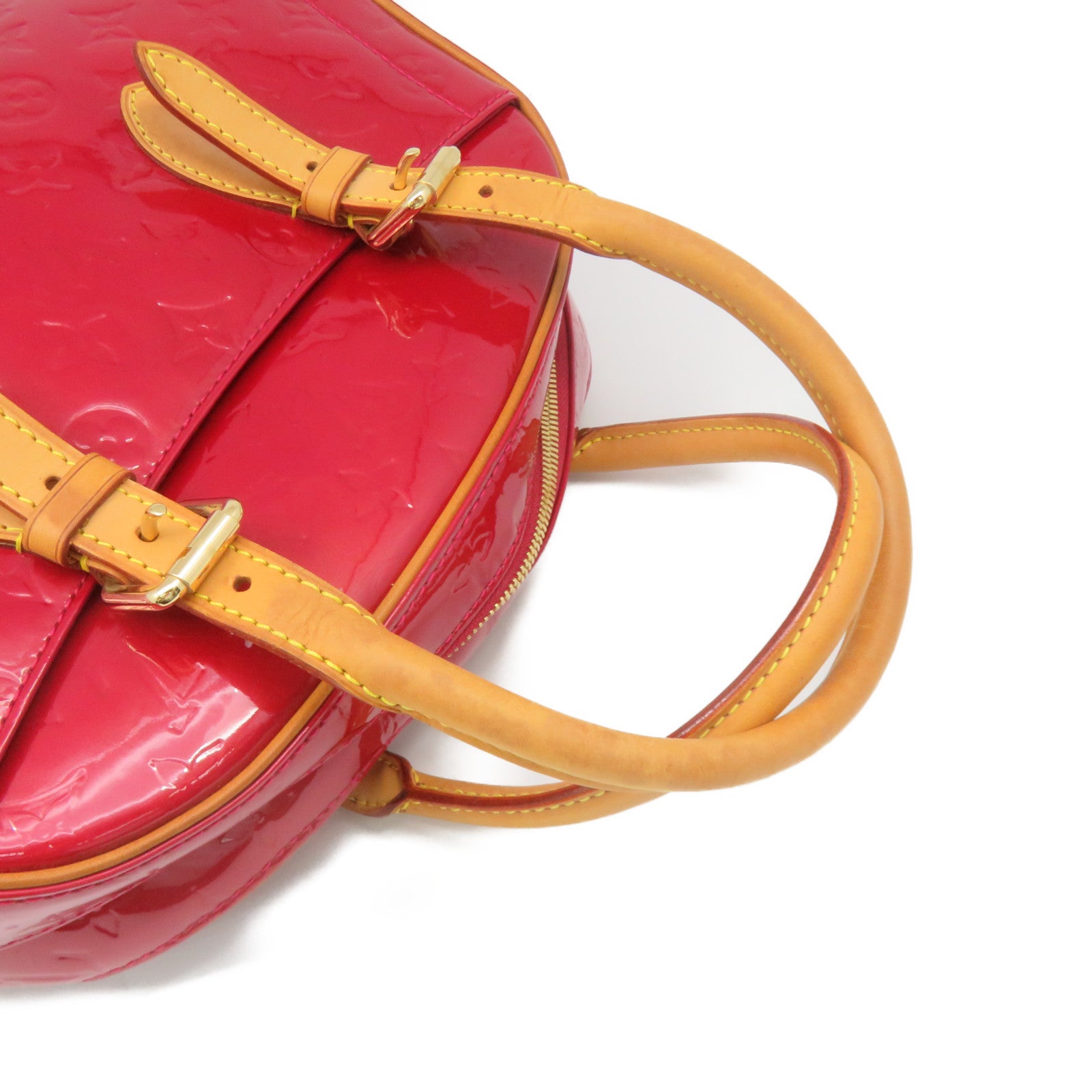 LOUIS VUITTON Vernis Summit Drive Hand Bag Red