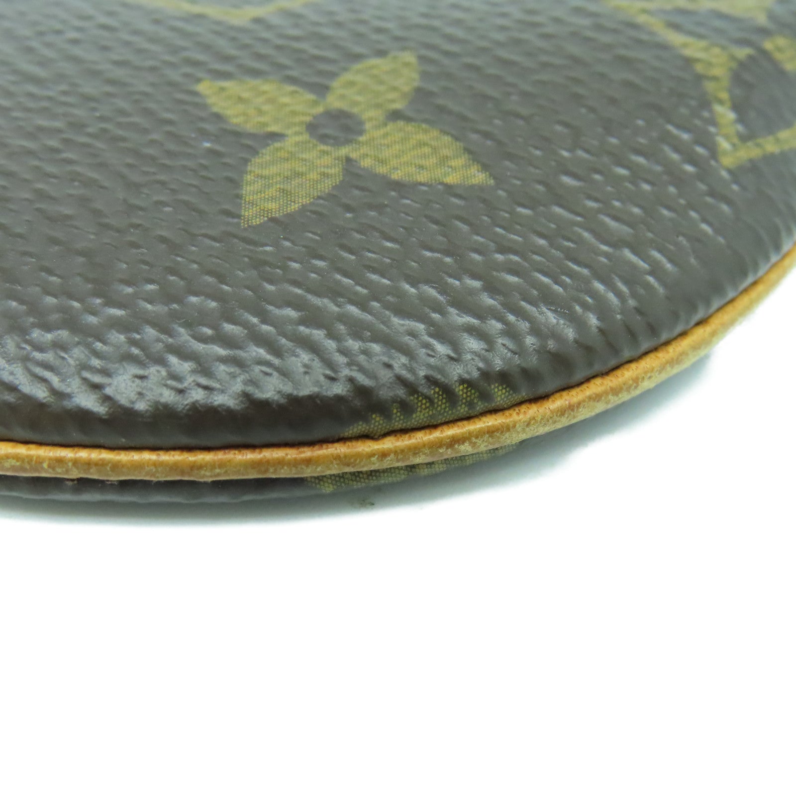 LOUIS VUITTON Monogram Coin Case金扣零钱包啡色
