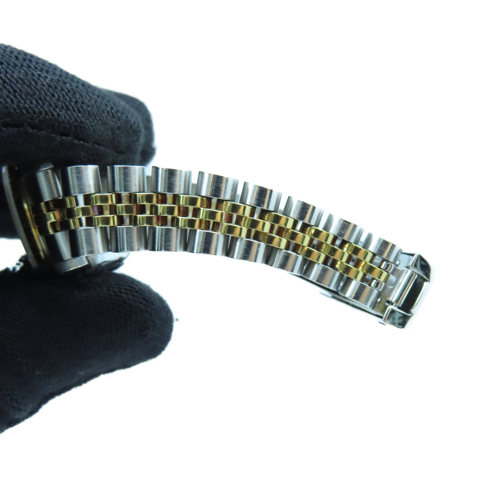 ROLEX Datejust 18K黃金/不鏽鋼手錶自動機芯黑色