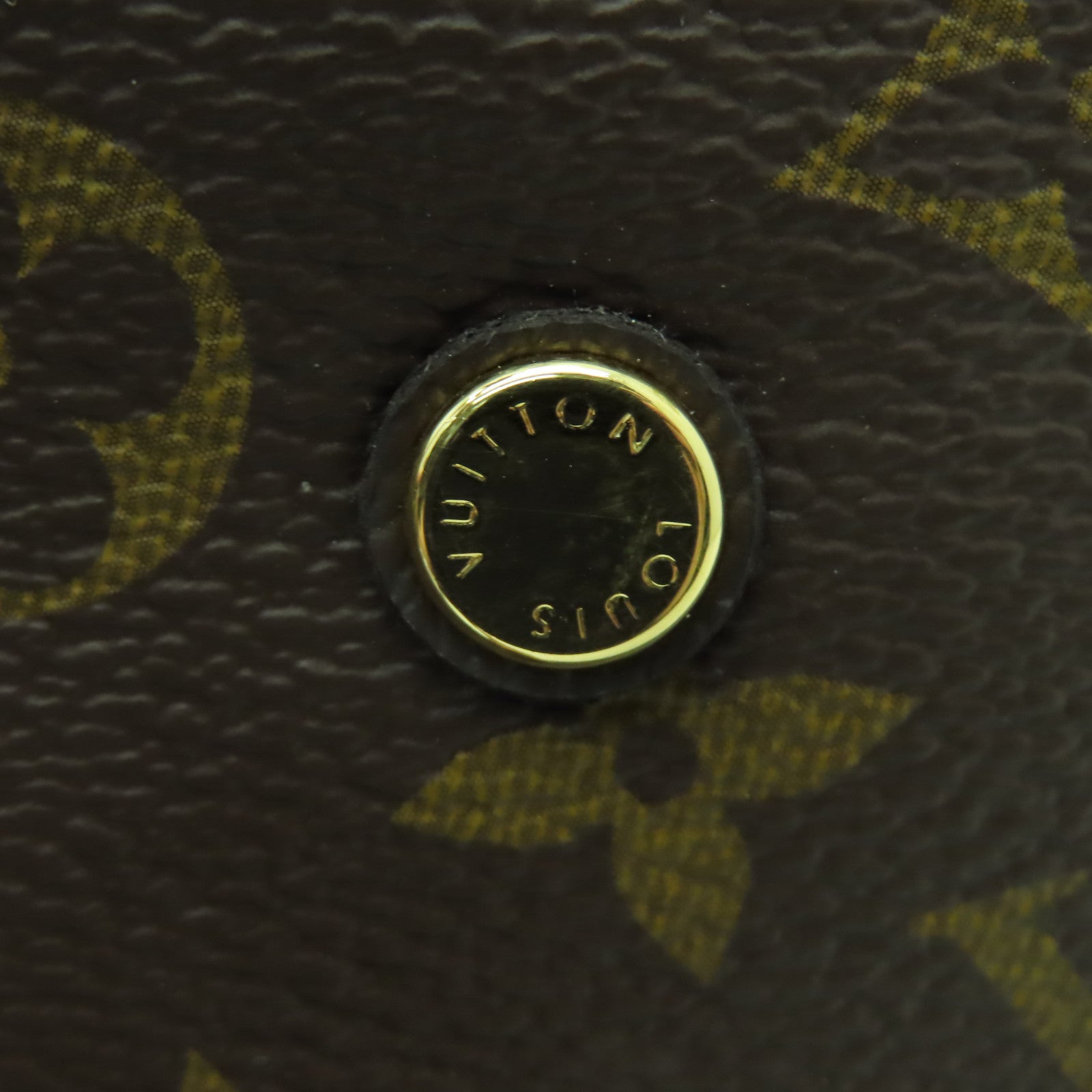 LOUIS VUITTON Monogram Montaigne BB金扣手挽肩背兩用袋啡色